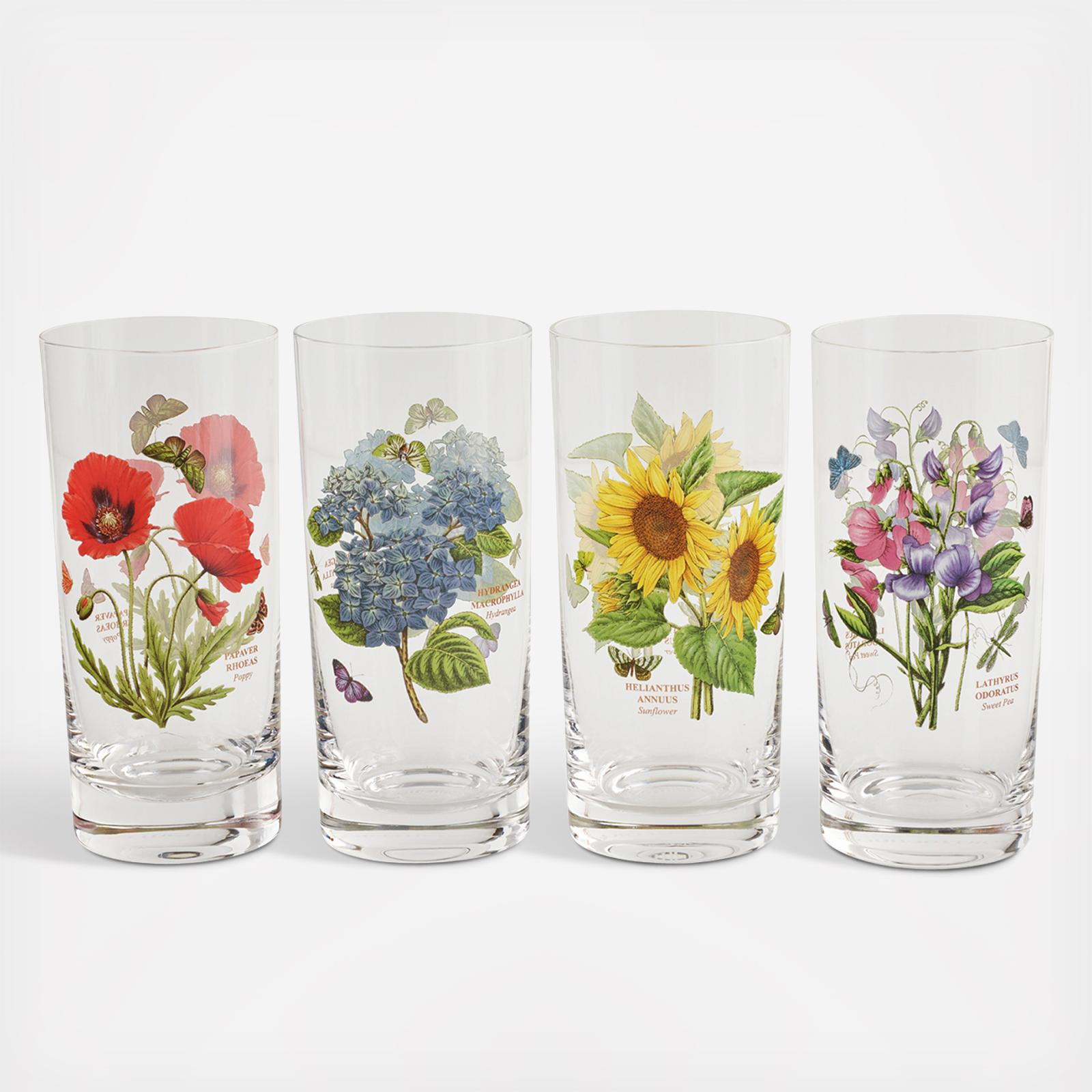 Botanic Garden Highball Glass, Set Of 4 2 Botanic Garden Highball Glass, Set Of 4