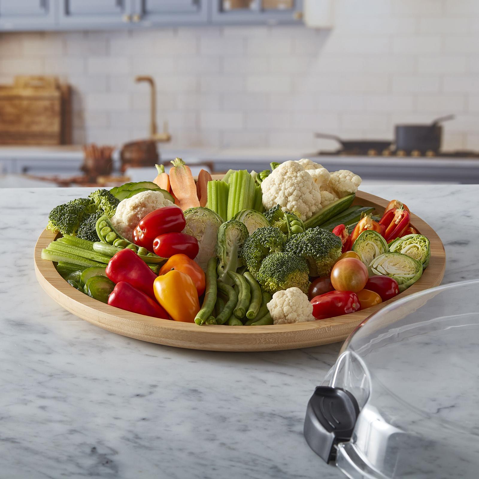 Build-a-Board Round Cutting Board with Storage Lid 8 Build-a-Board Round Cutting Board with Storage Lid