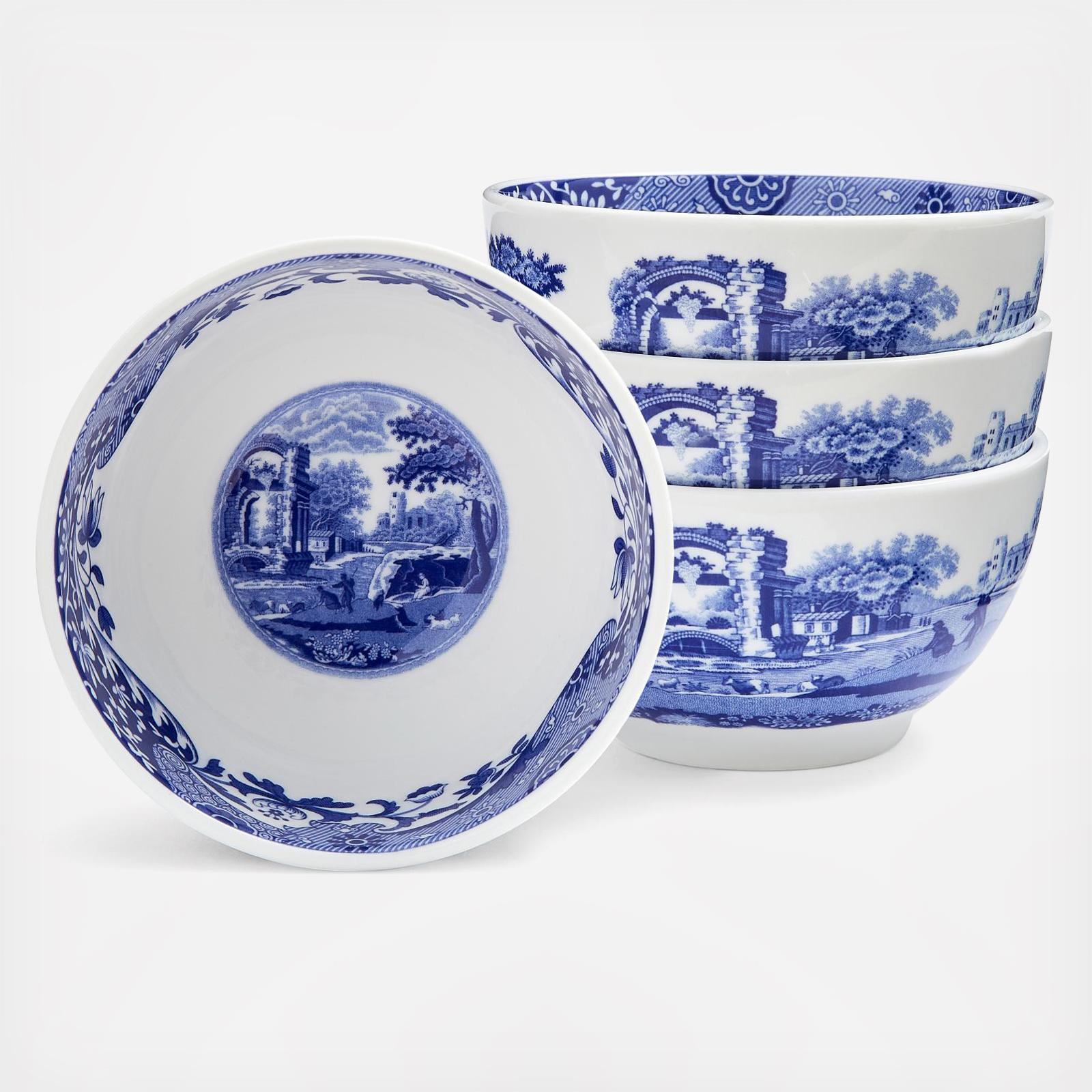 Blue Italian Dip Bowl, Set of 4