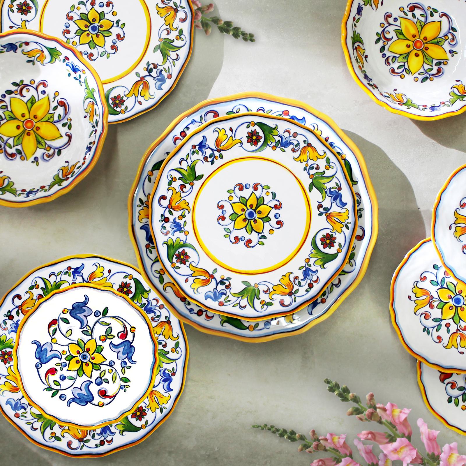 Capri BPA Free Melamine Salad Plate, Set of 4 3 Capri BPA Free Melamine Salad Plate, Set of 4