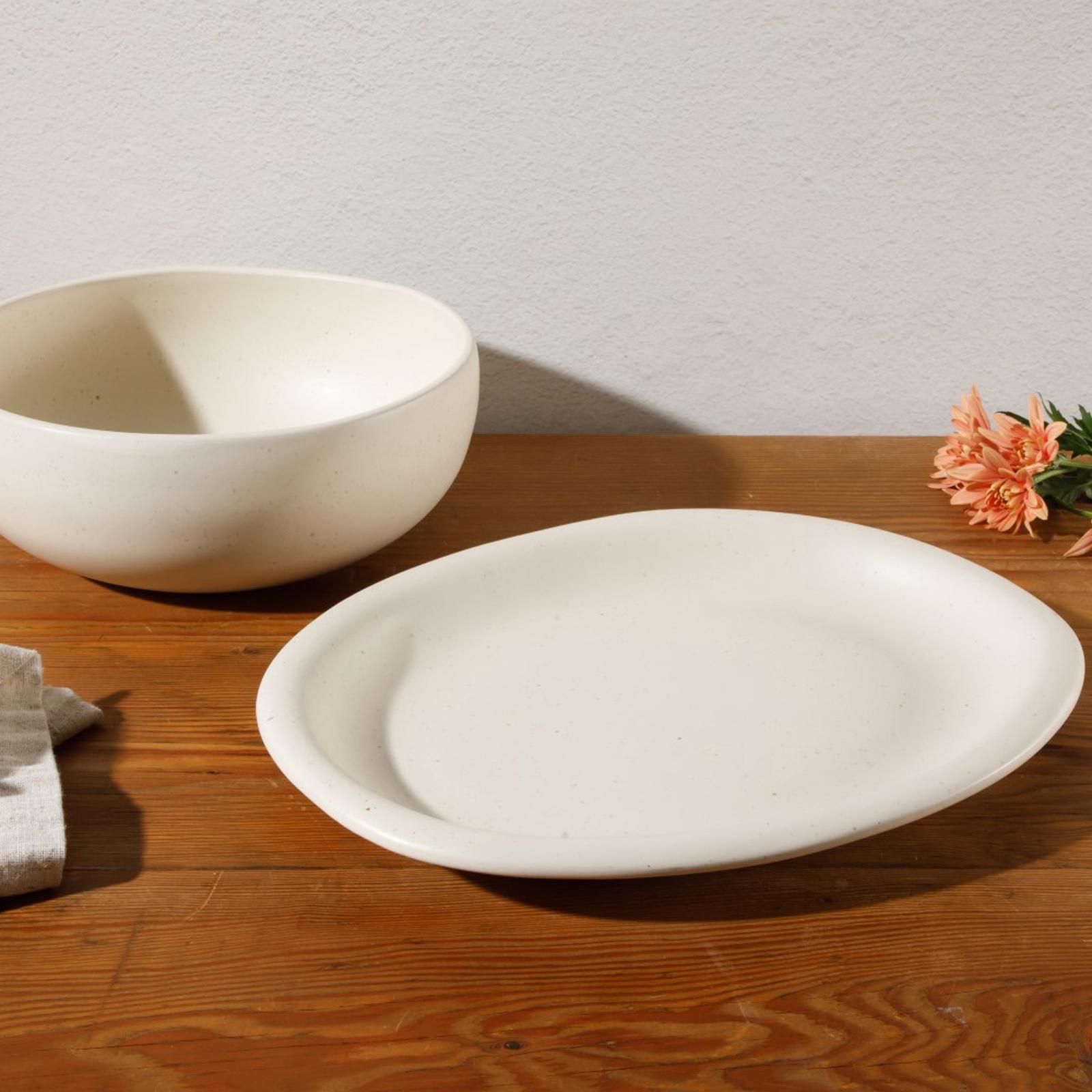 Corcisa Clay 2-Piece Oval Platter and Bowl Serving Set 3 Corcisa Clay 2-Piece Oval Platter and Bowl Serving Set