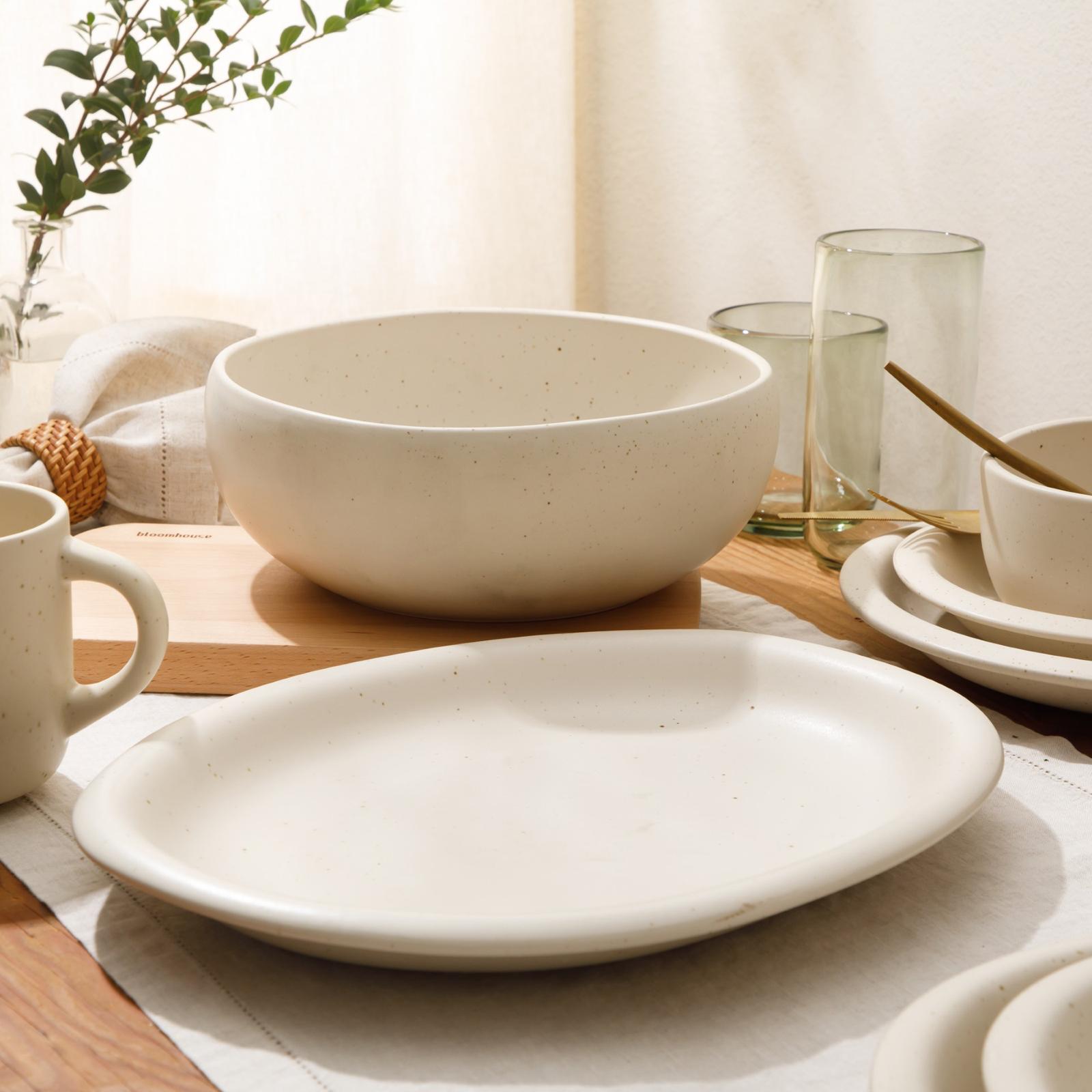 Corcisa Clay 2-Piece Oval Platter and Bowl Serving Set 5 Corcisa Clay 2-Piece Oval Platter and Bowl Serving Set