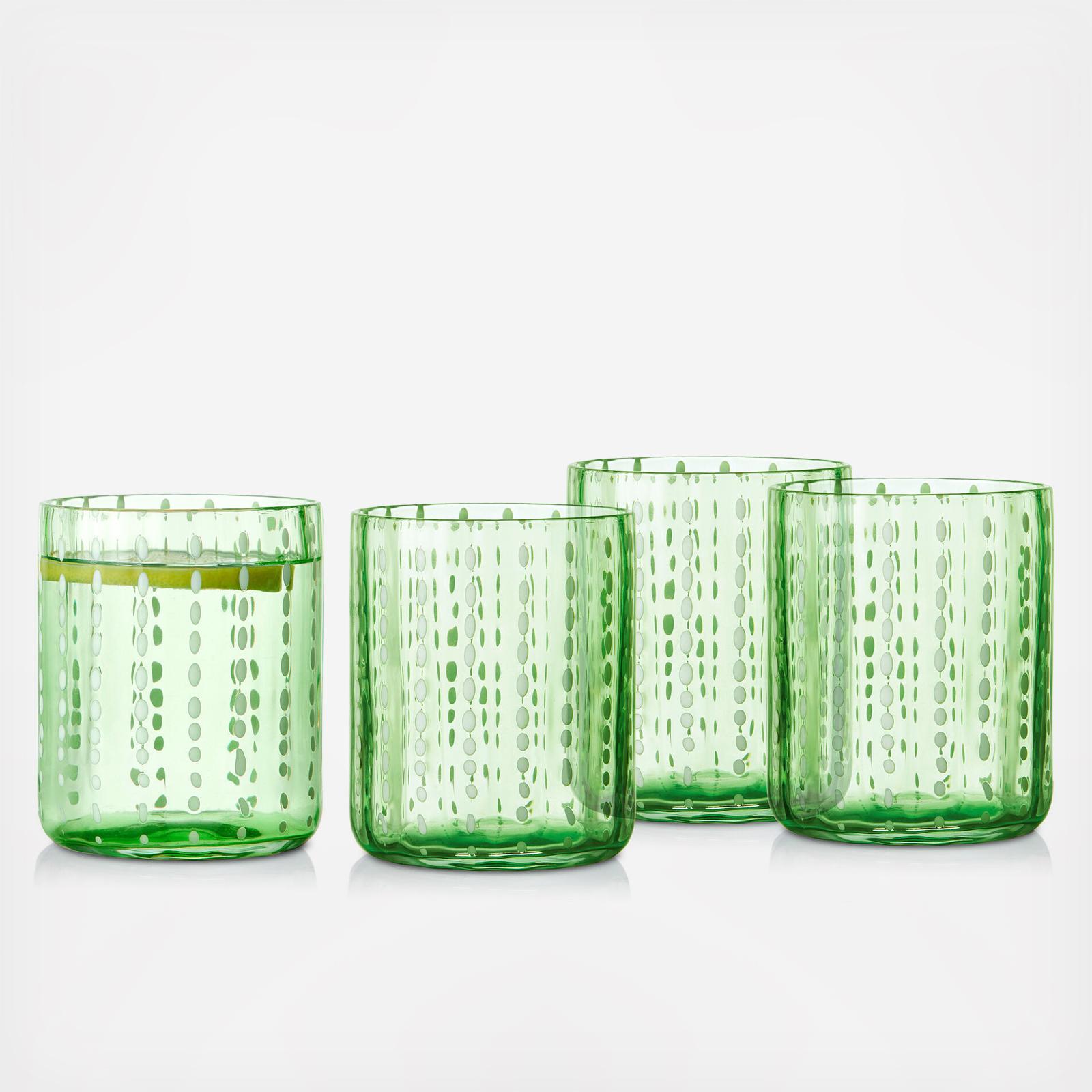 Dappled Clouds Double Old-Fashioned Glass, Set of 4 16 Dappled Clouds Double Old-Fashioned Glass, Set of 4