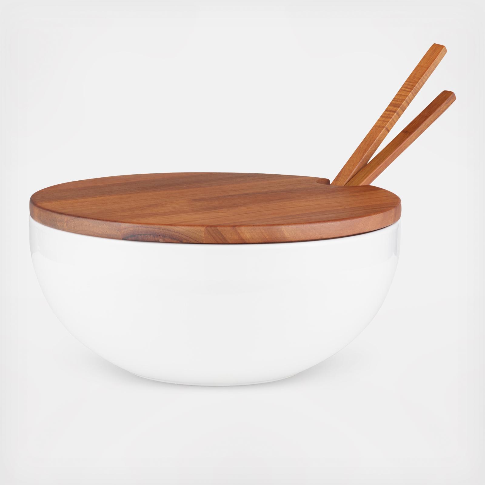 Duets Salad Bowl with Lid & Servers