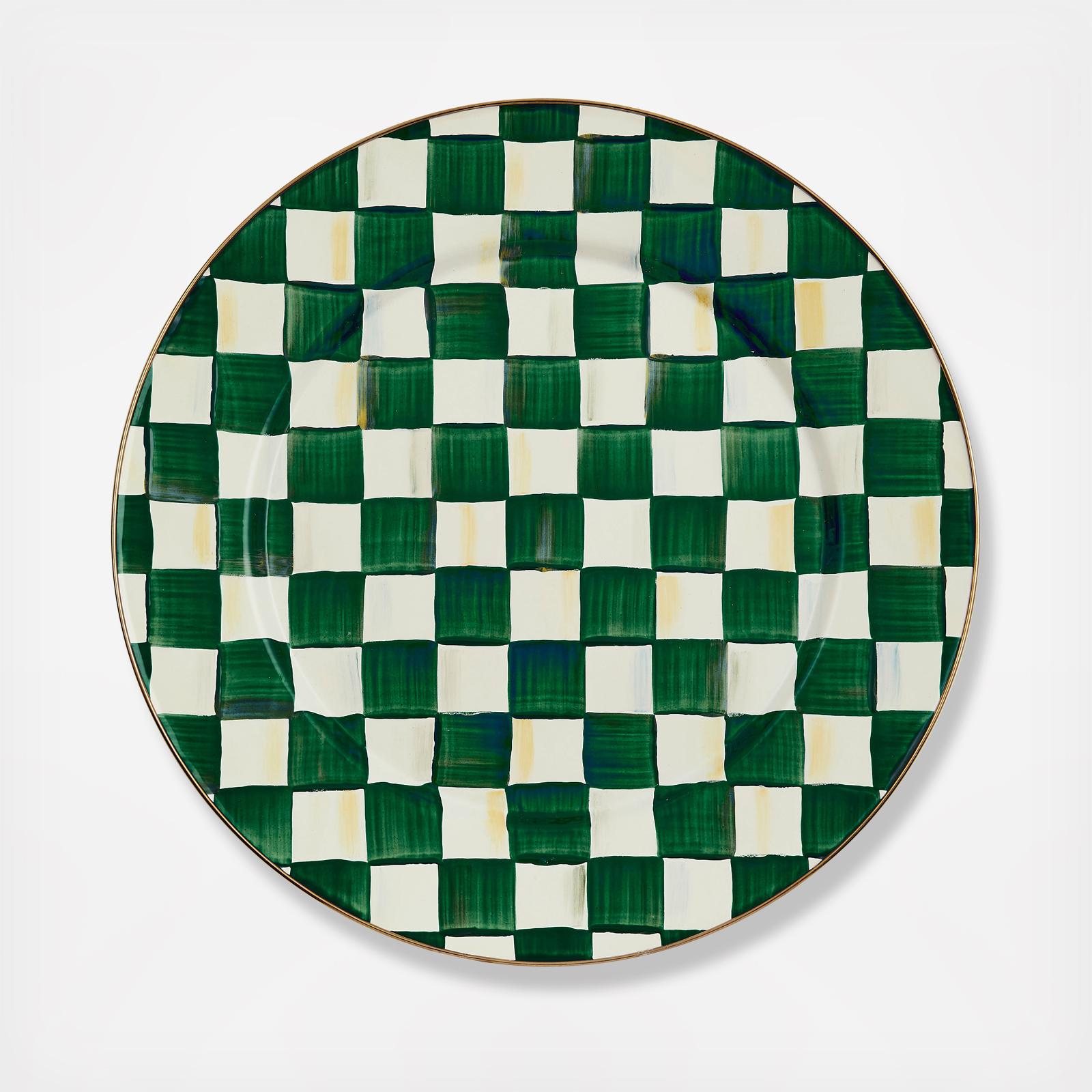 Emerald Check Stainless Steel Serving Platter 4 Emerald Check Stainless Steel Serving Platter