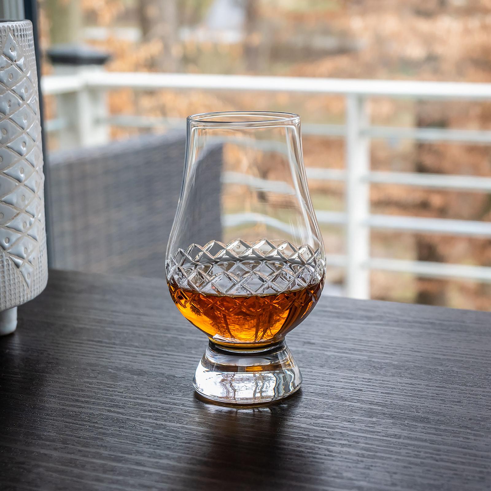 Diamond Scotch Glencairn Glass, Set of 4