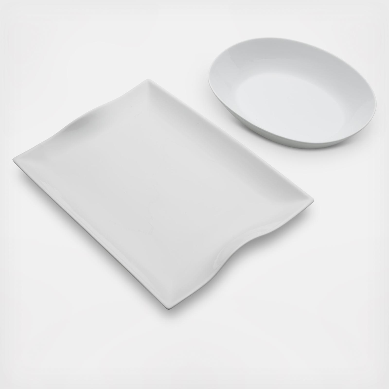 Everyday White 2-Piece Serving Set 4 Everyday White 2-Piece Serving Set