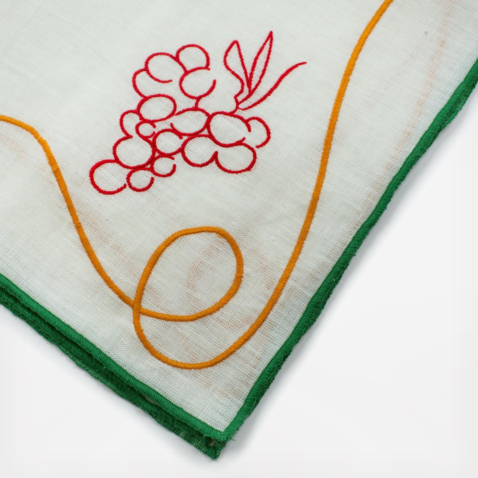 Fete Embroidered Napkin, Set of 4 6 Fete Embroidered Napkin, Set of 4