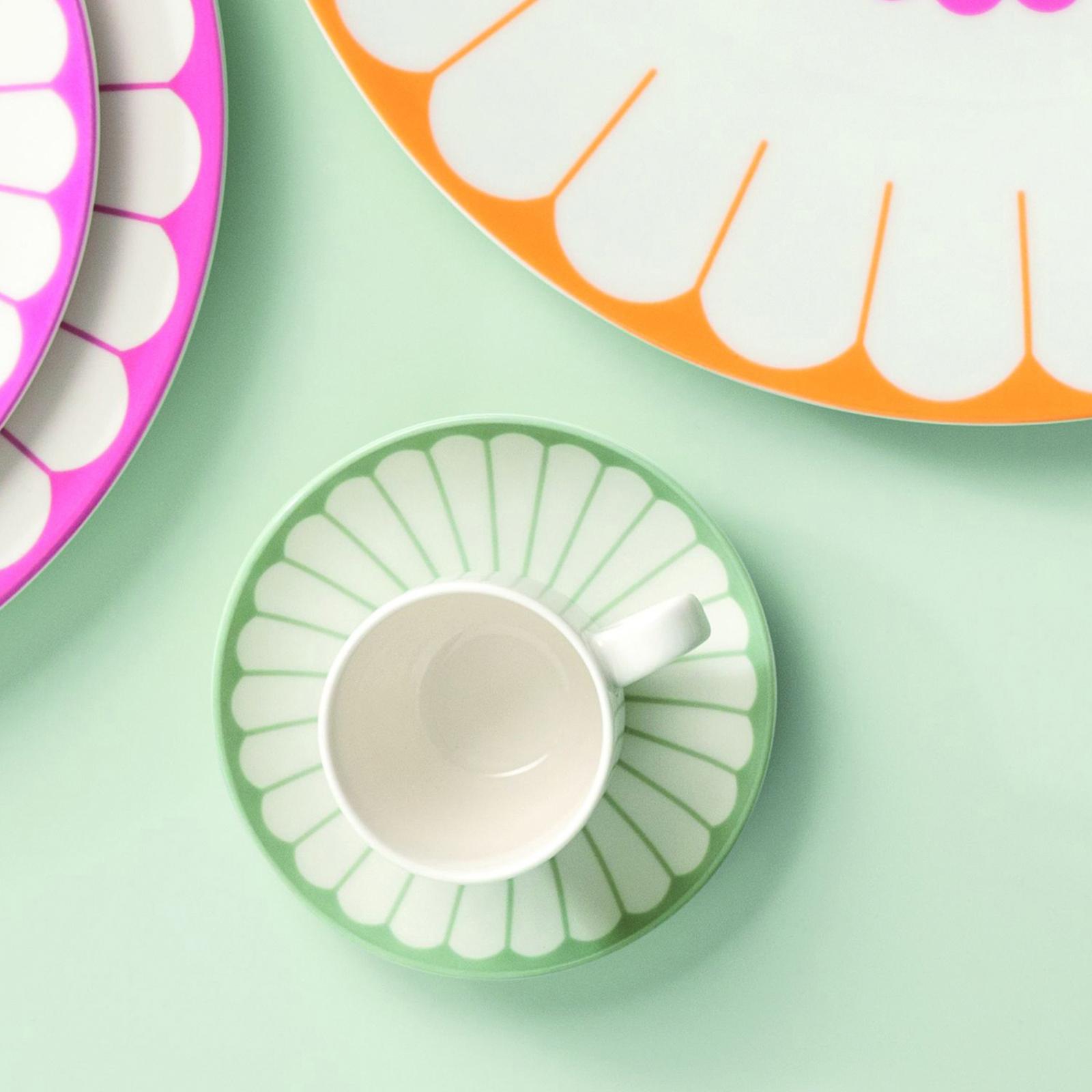 Fleur Espresso Cup Saucer, Set of 2 5 Fleur Espresso Cup Saucer, Set of 2
