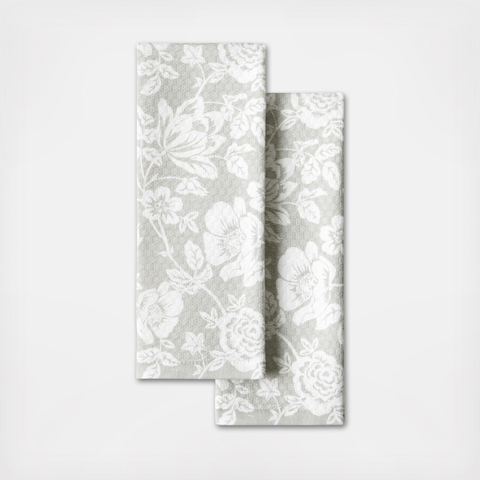 Floral Vine Kitchen Towel, Set of 2