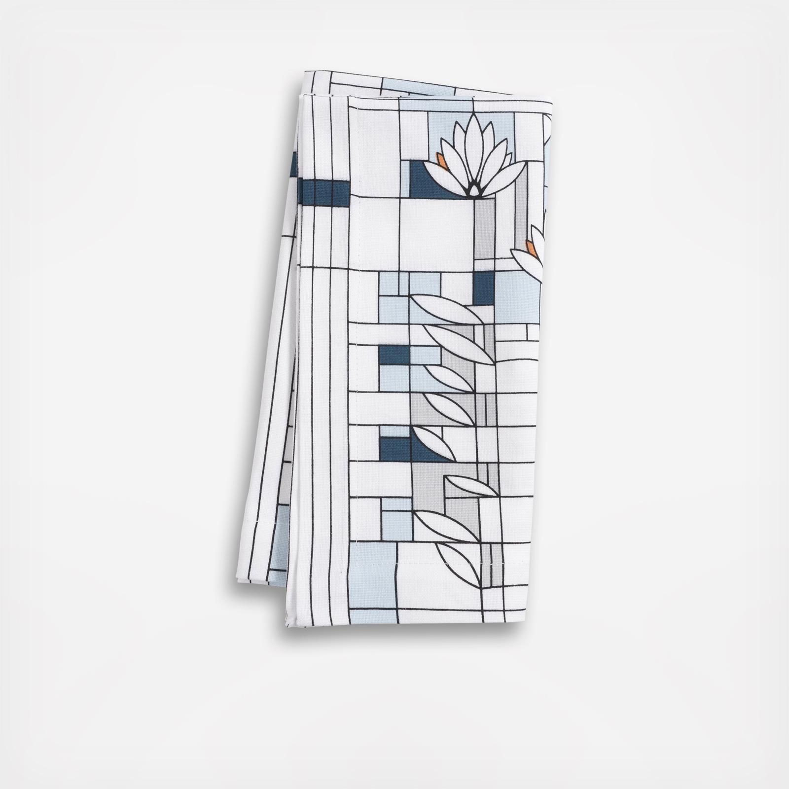 Frank Lloyd Wright Waterlilies Printed Runner 2 Frank Lloyd Wright Waterlilies Printed Runner
