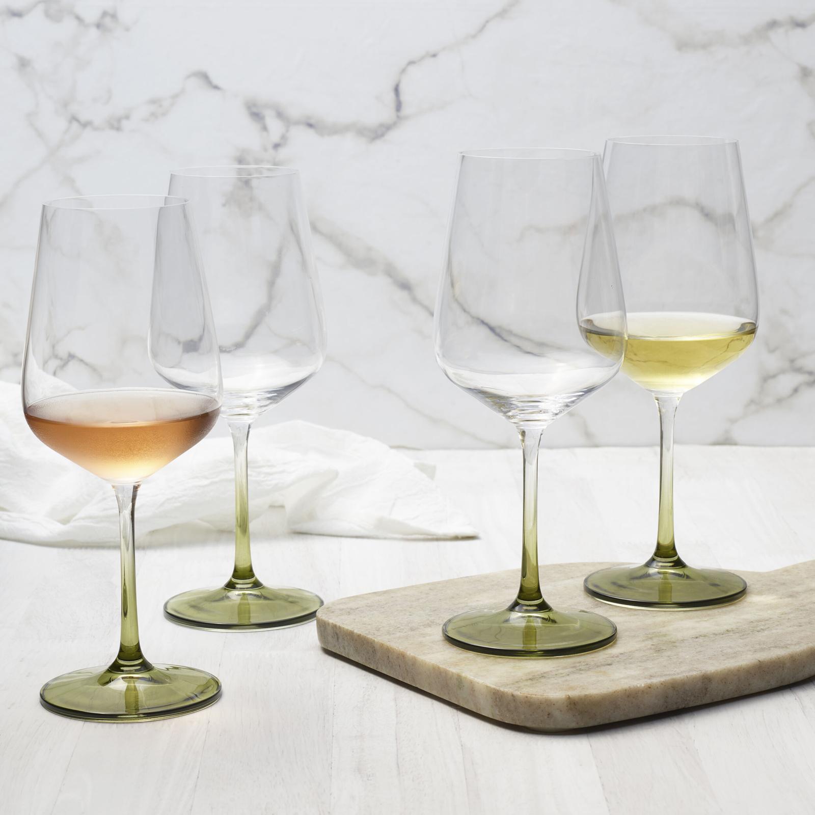 Gianna Ombre White Wine Stemware Glass, Set of 4 9 Gianna Ombre White Wine Stemware Glass, Set of 4