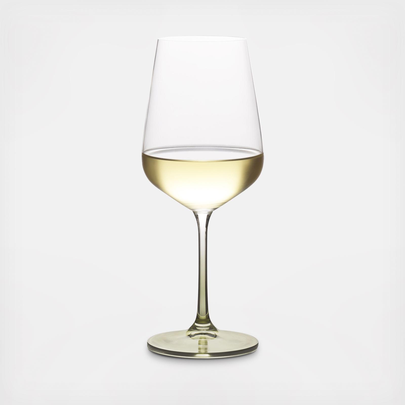 Gianna Ombre White Wine Stemware Glass, Set of 4 3 Gianna Ombre White Wine Stemware Glass, Set of 4