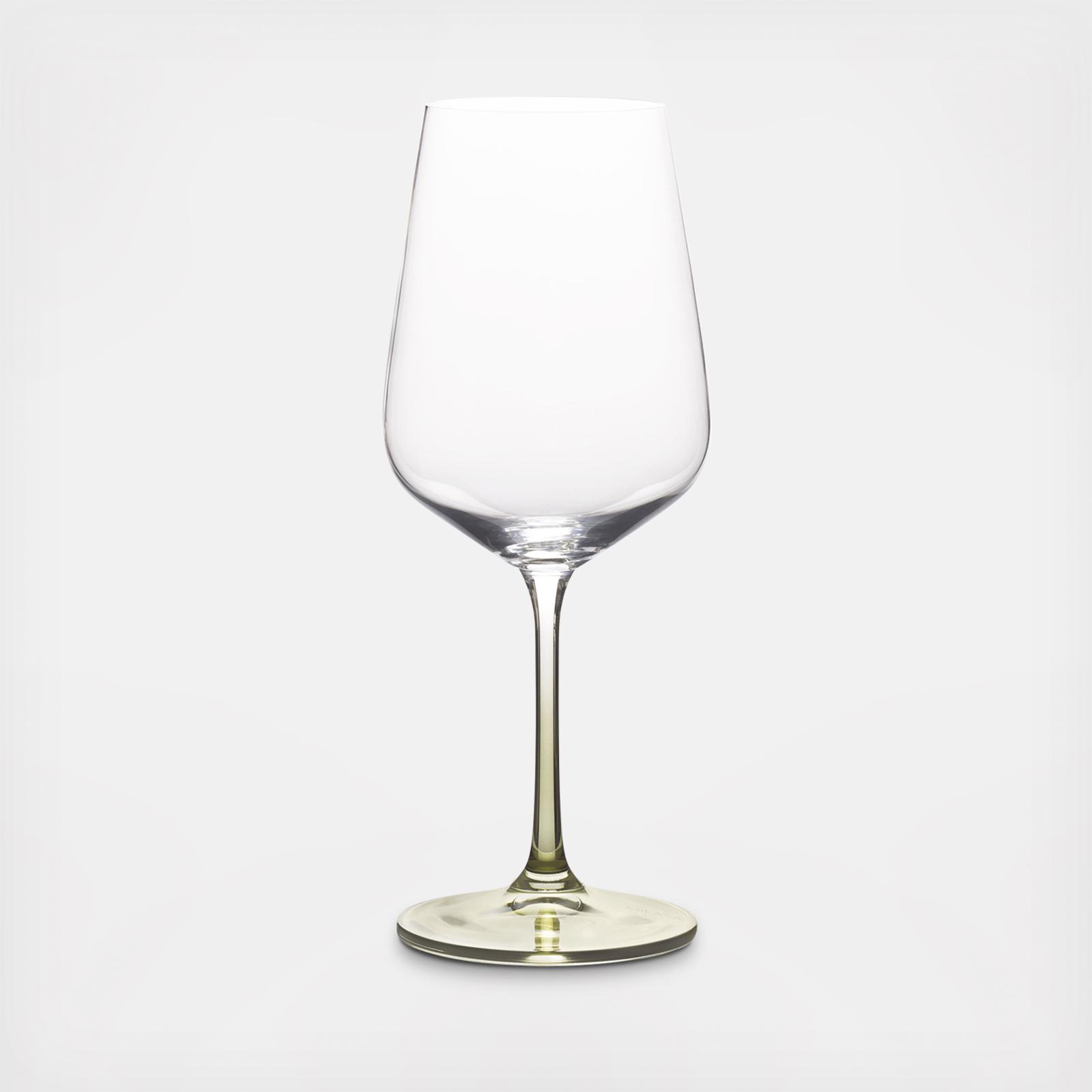 Gianna Ombre White Wine Stemware Glass, Set of 4 4 Gianna Ombre White Wine Stemware Glass, Set of 4