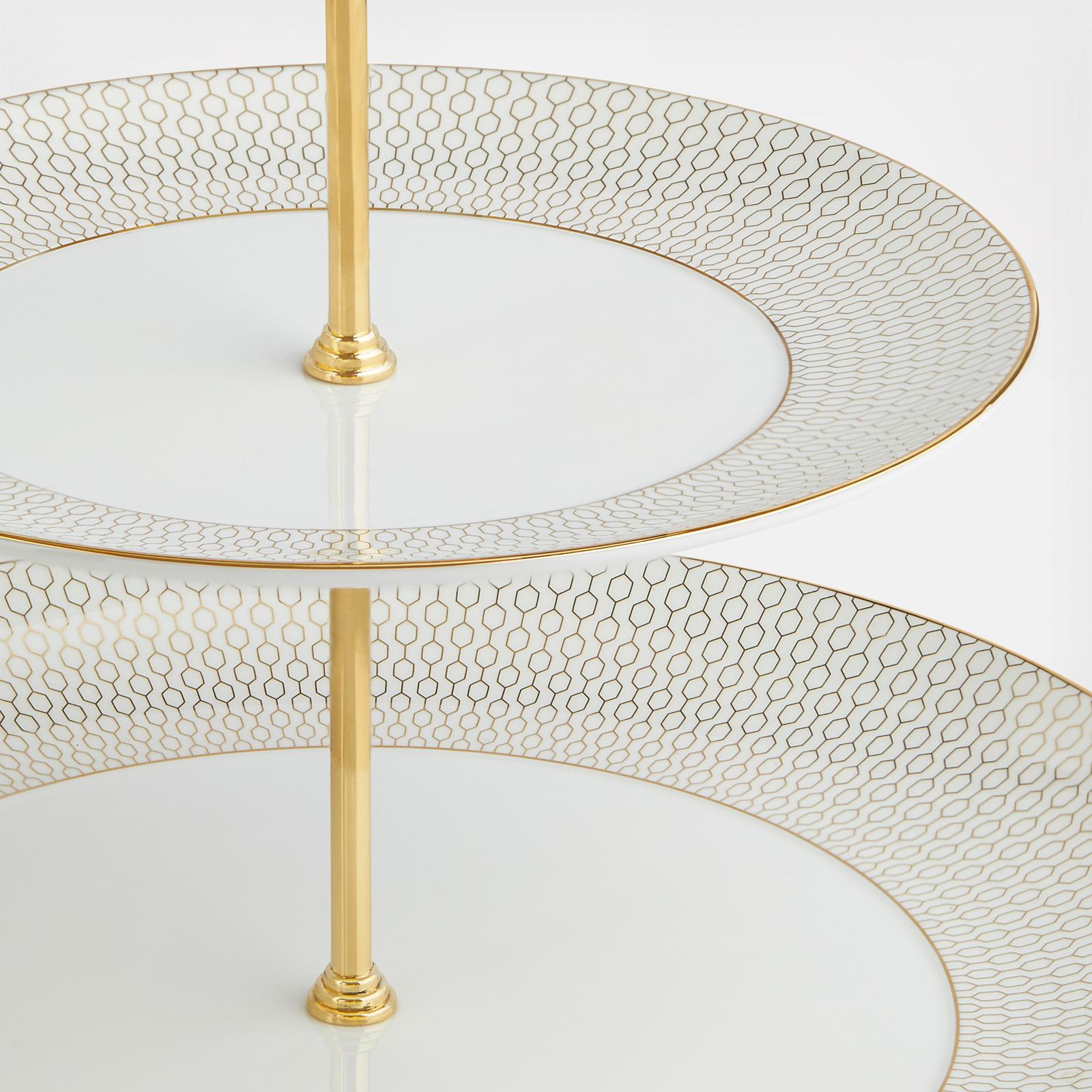 Gio Metallic 2-Tiered Display 2 Gio Metallic 2-Tiered Display
