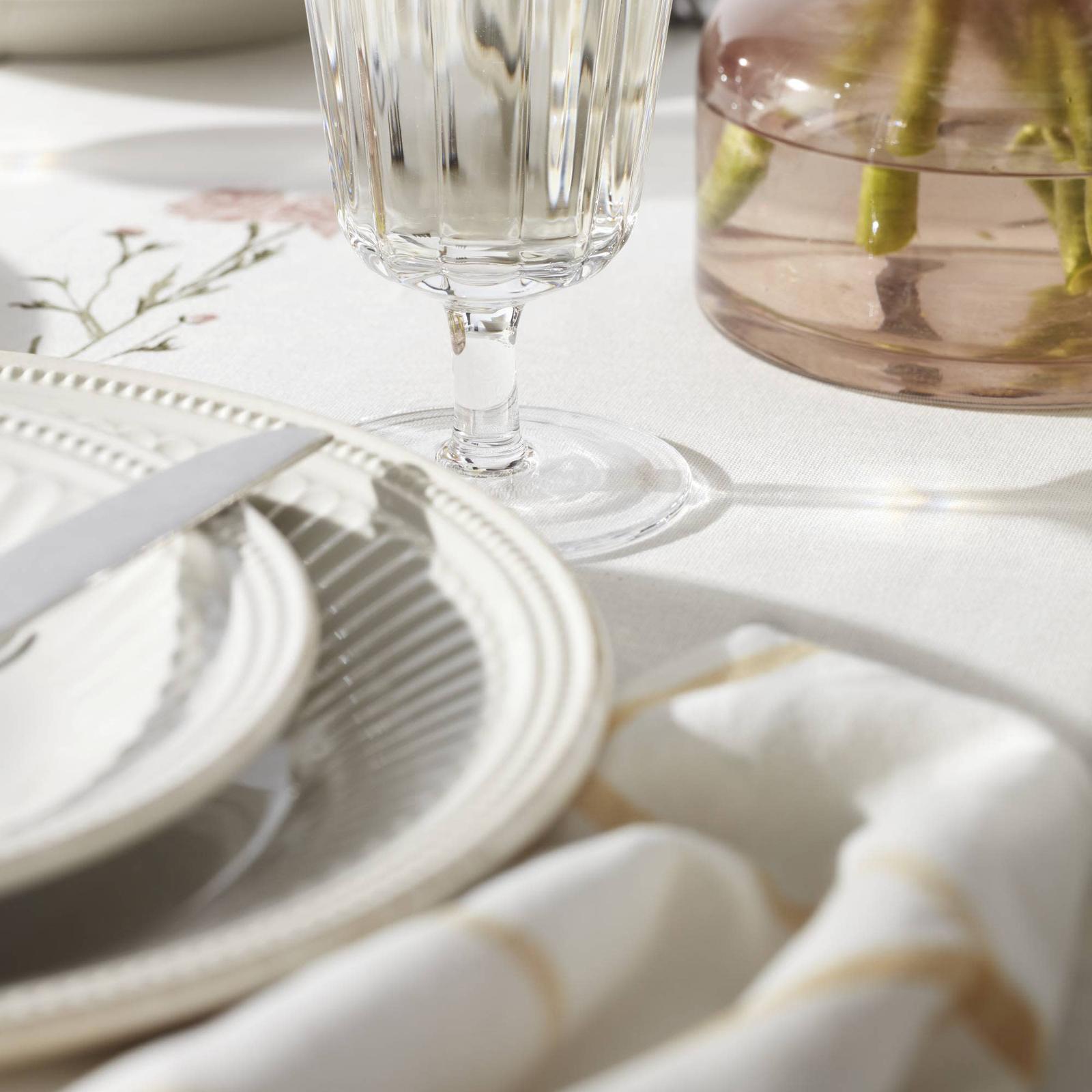 French Perle Groove Dinner Plate, Set of 4 7 French Perle Groove Dinner Plate, Set of 4