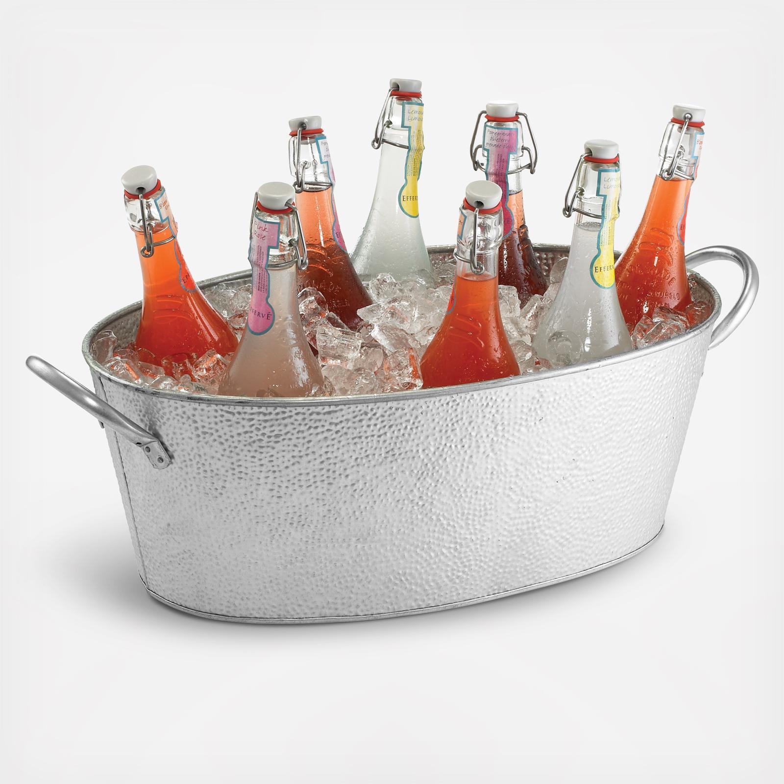 Galvanized Oval Beverage Tub 4 Galvanized Oval Beverage Tub
