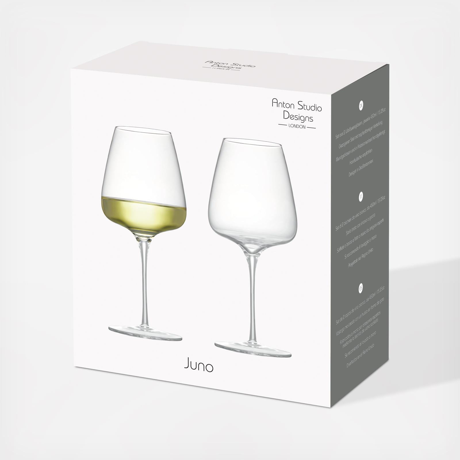 Juno White Wine Glass, Set of 2 4 Juno White Wine Glass, Set of 2