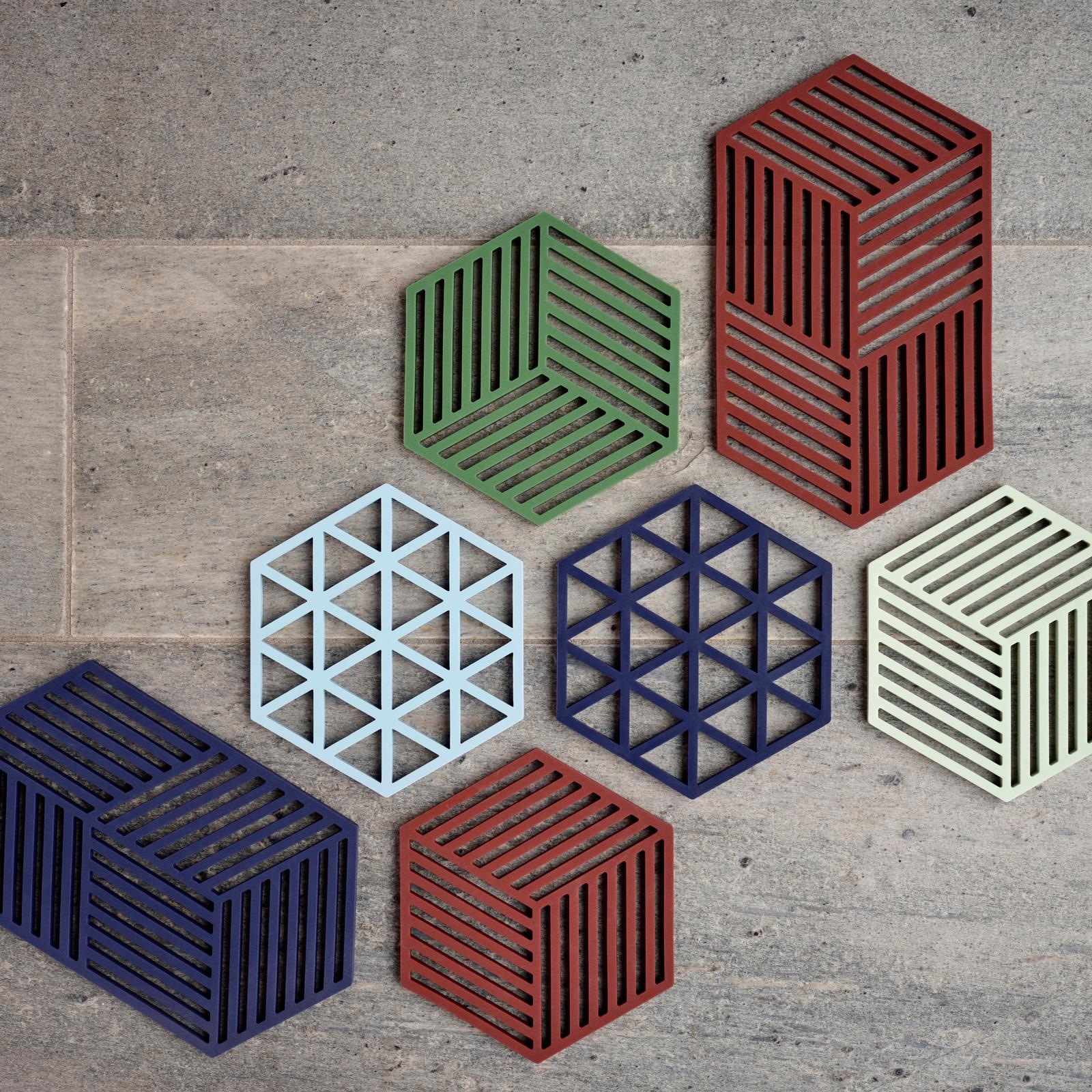 Hexagon & Triangle 3-Piece Trivet Set 3 Hexagon & Triangle 3-Piece Trivet Set