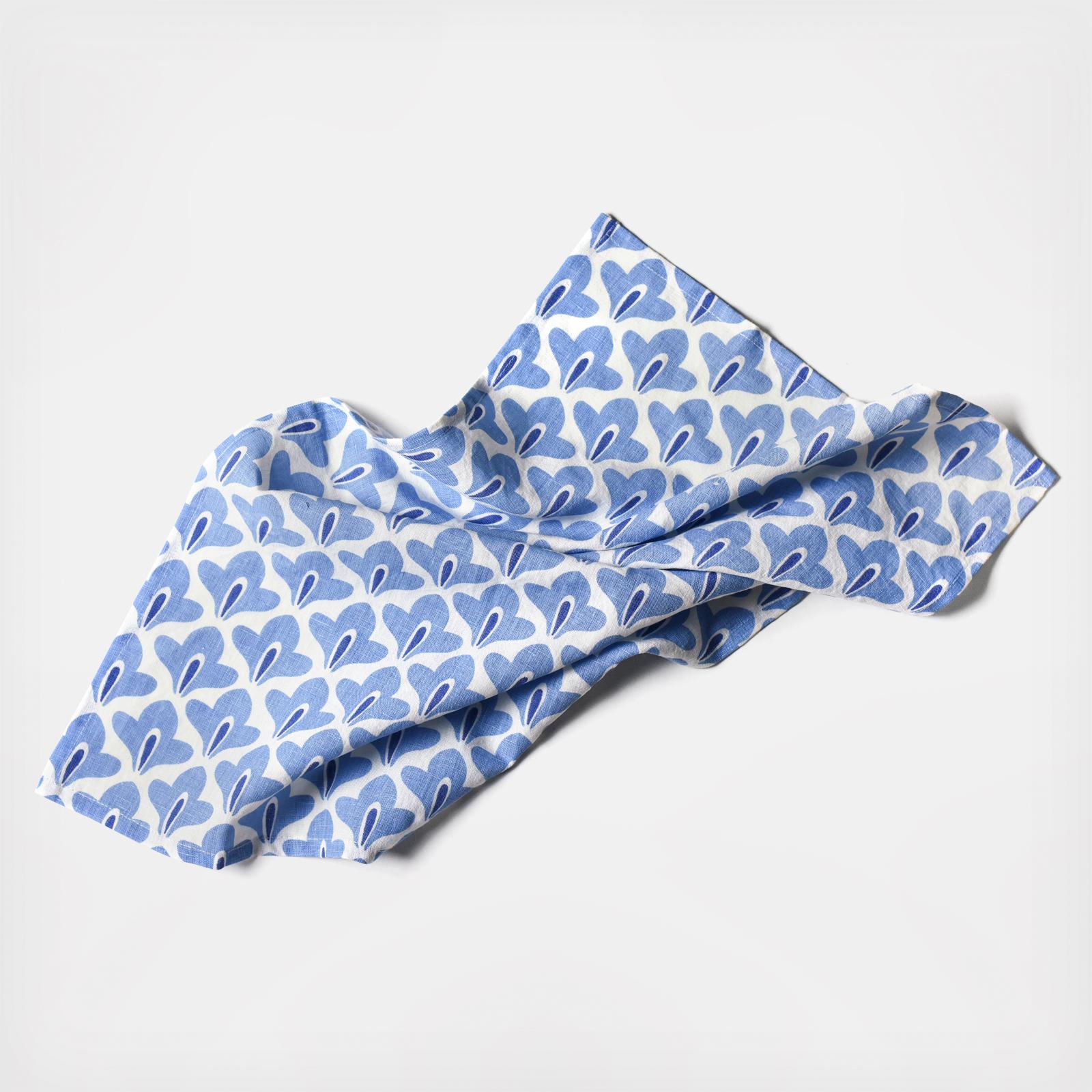 Iris Blue Sprout Kitchen Towel, Set of 2 2 Iris Blue Sprout Kitchen Towel, Set of 2