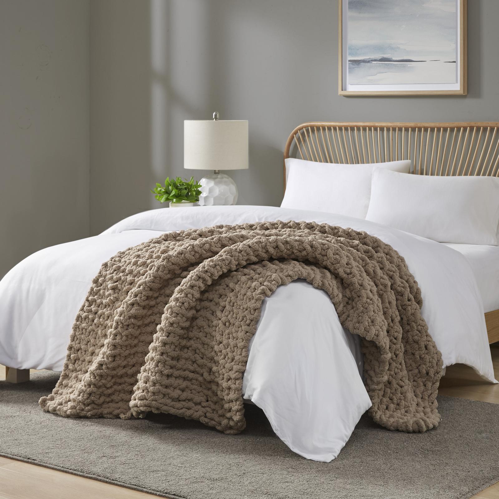 Chenille Chunky Knit Throw 11 Chenille Chunky Knit Throw