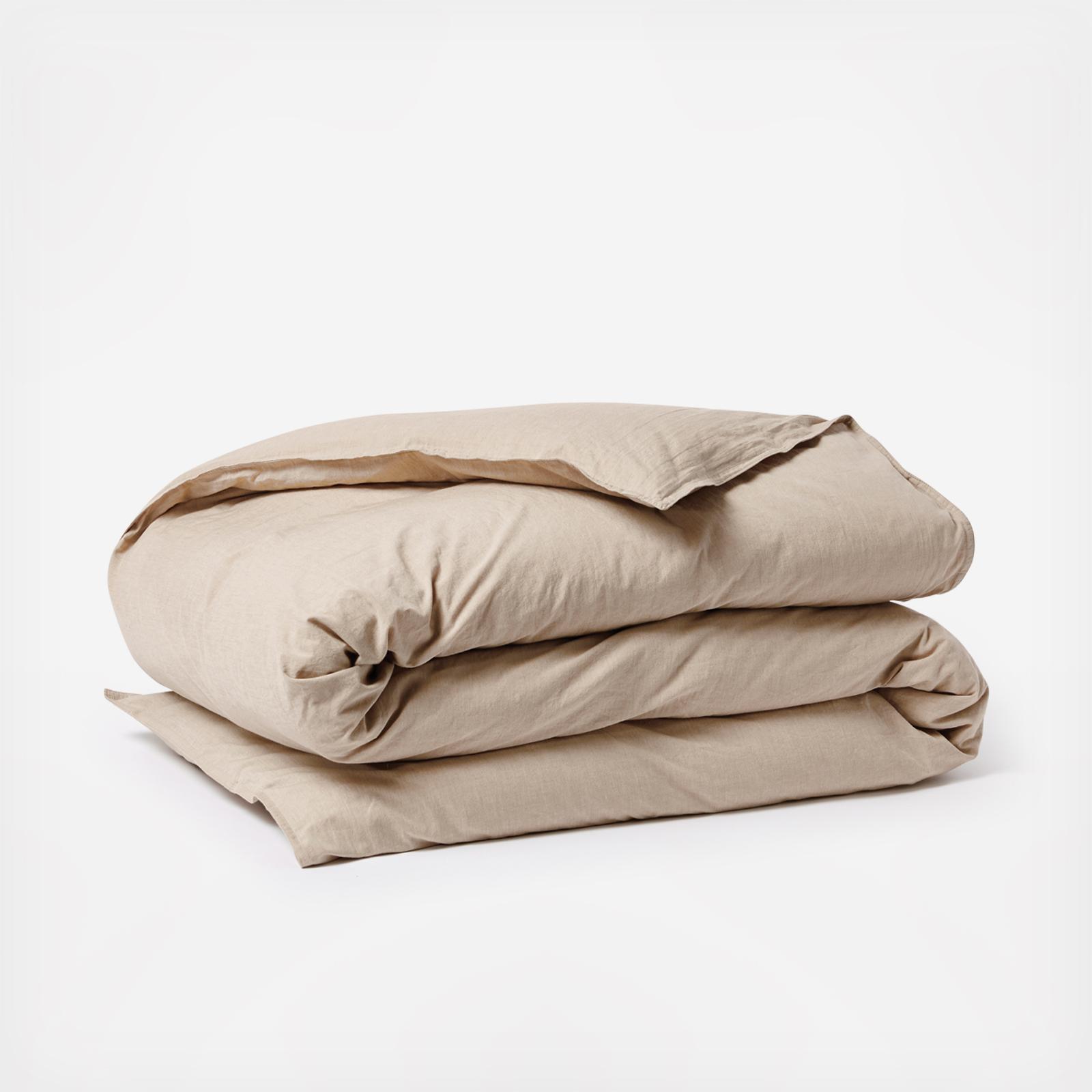 Organic Crinkled Percale Duvet Cover 6 Organic Crinkled Percale Duvet Cover