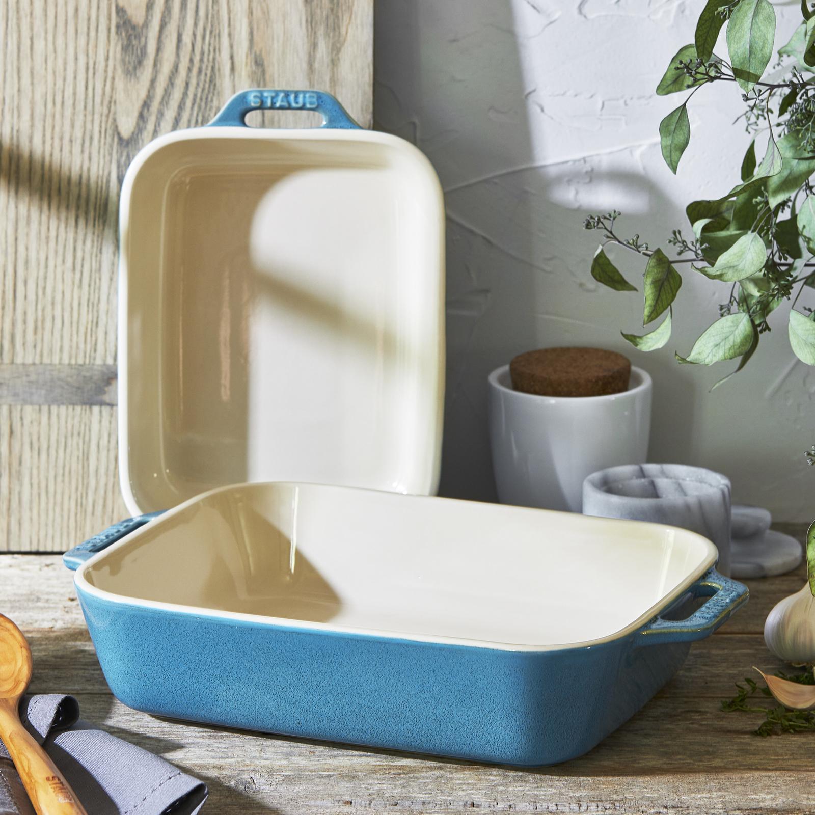 Rustic 2-Piece Rectangular Baking Dish Set 3 Rustic 2-Piece Rectangular Baking Dish Set