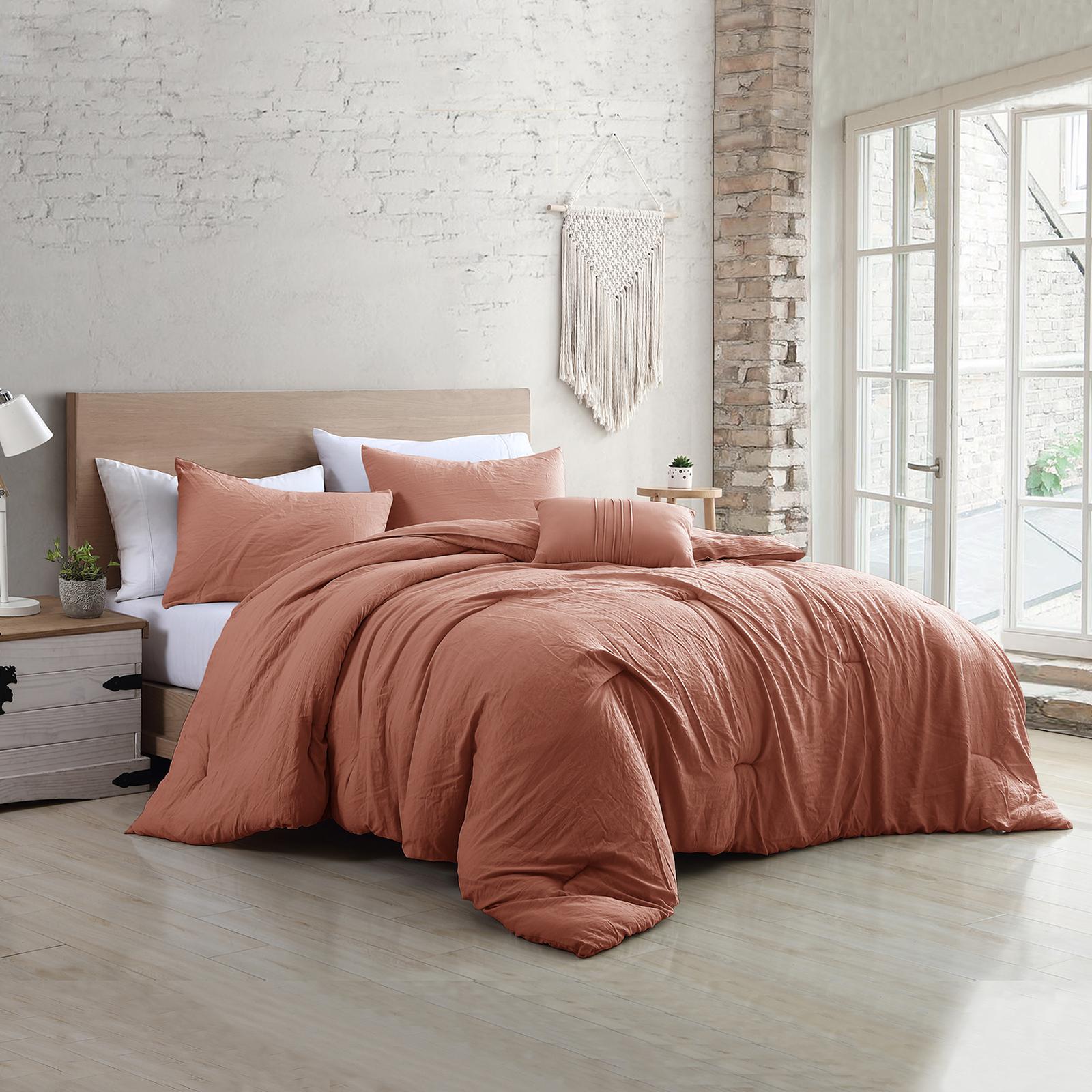 Garment Washed 4-Piece Beck Comforter Set 2 Garment Washed 4-Piece Beck Comforter Set