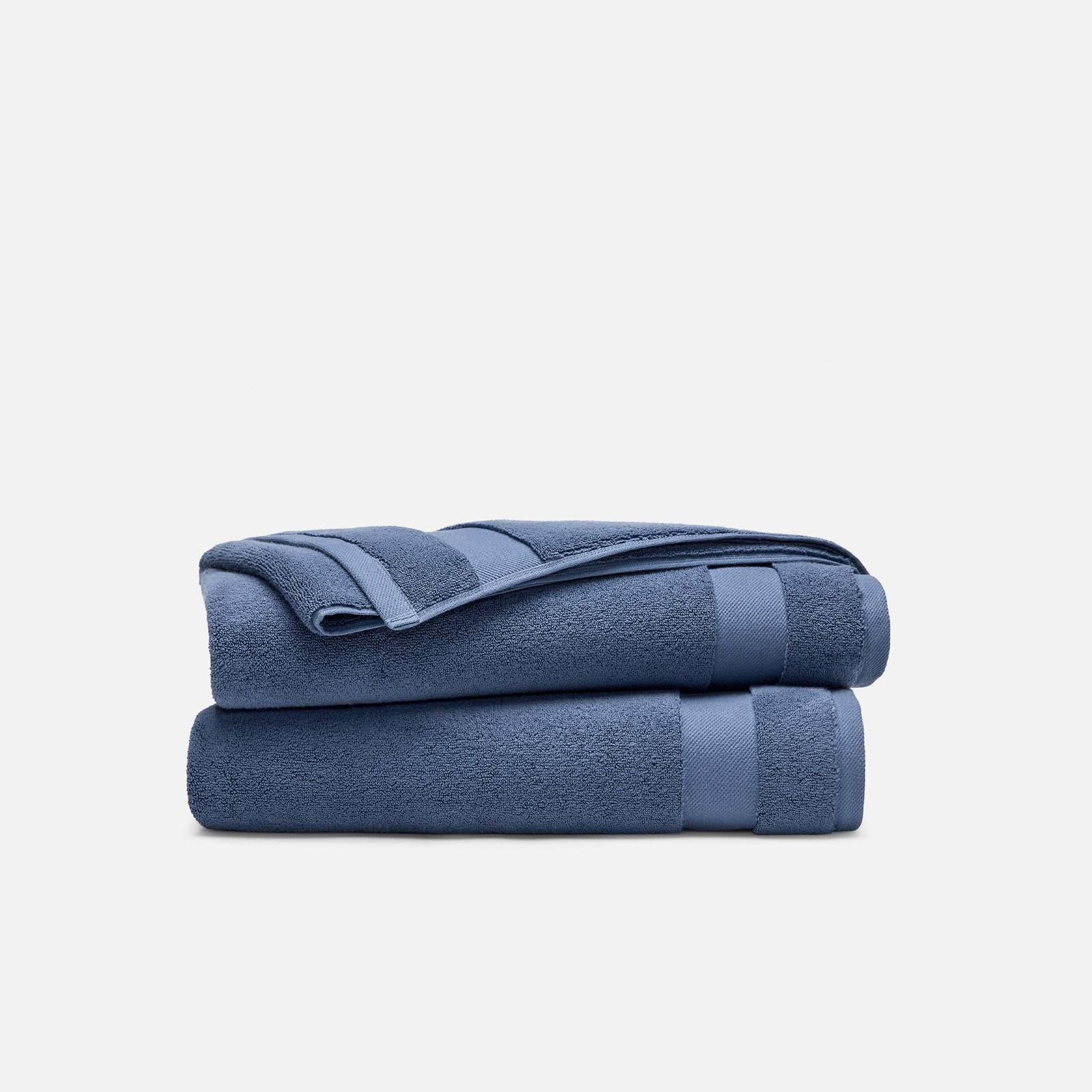 Super-Plush Turkish Cotton Bath Towel, Set of 2