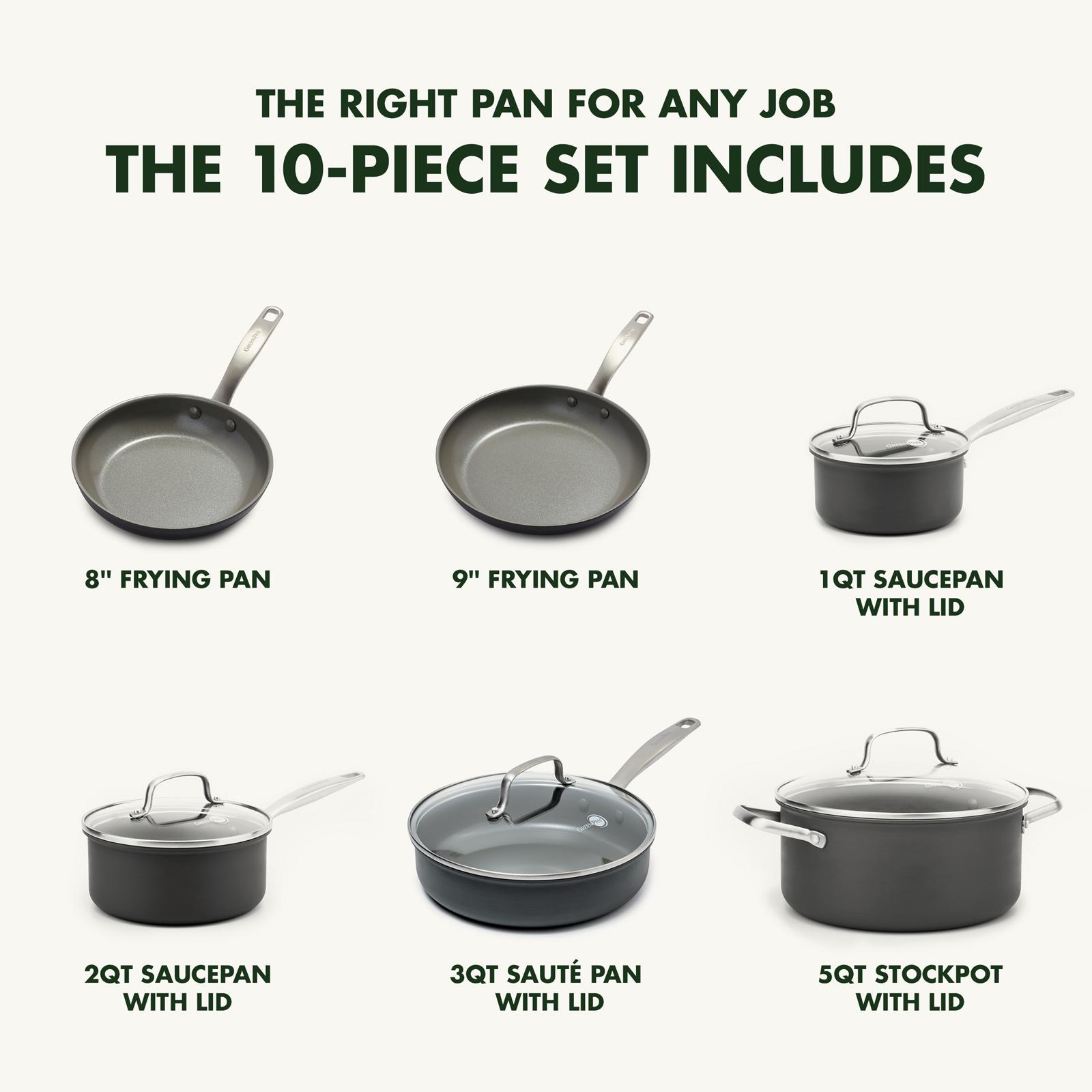 Chatham 10-Piece Ceramic Non-Stick Cookware Set 8 Chatham 10-Piece Ceramic Non-Stick Cookware Set