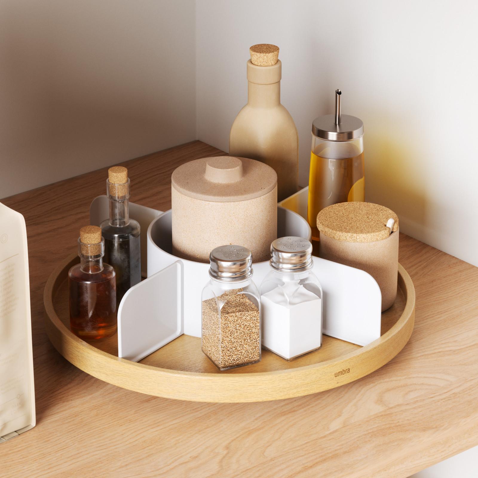 Bellwood Lazy Susan Divided Organizer 3 Bellwood Lazy Susan Divided Organizer