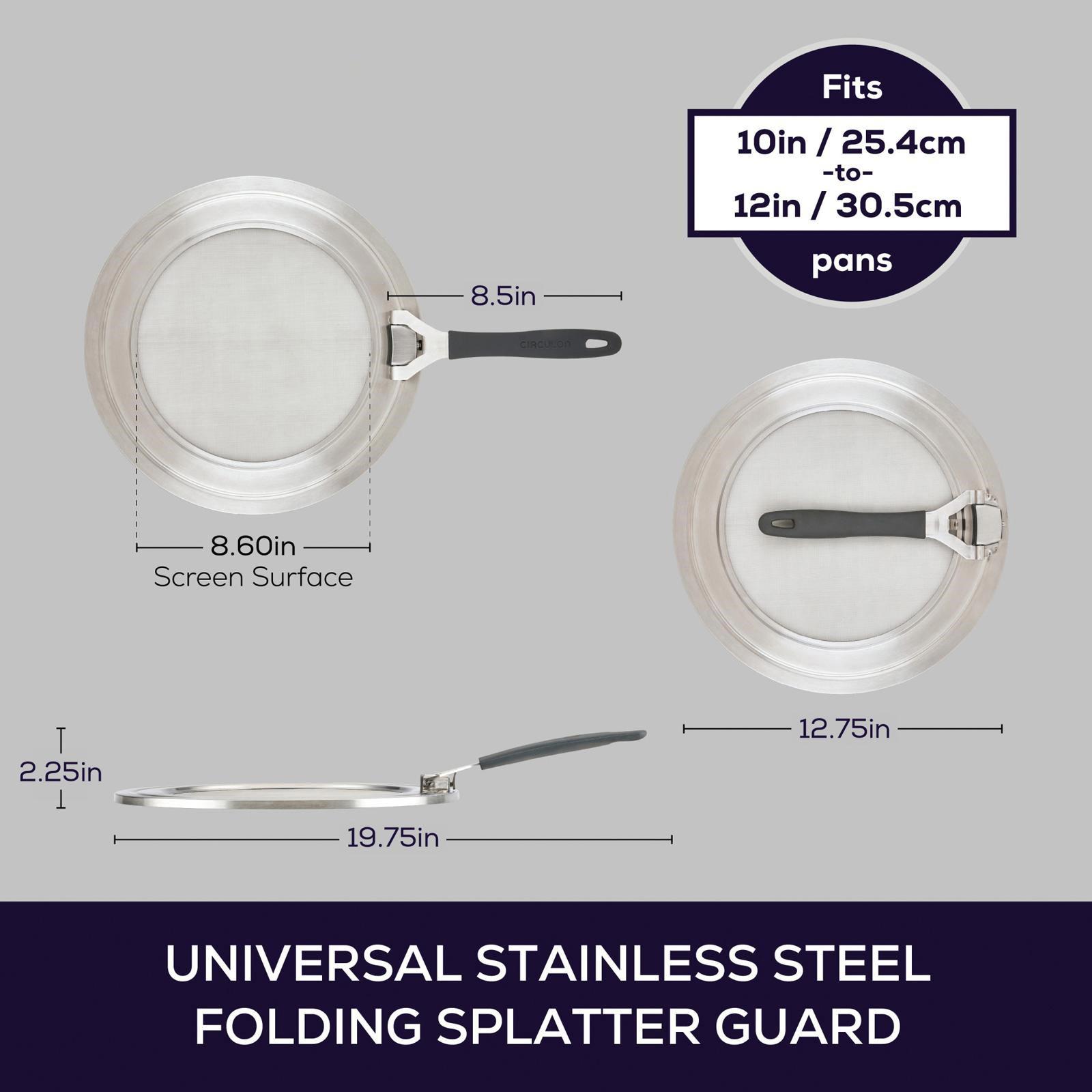 Universal Splatter Guard Mesh Grease Cover 8 Universal Splatter Guard Mesh Grease Cover