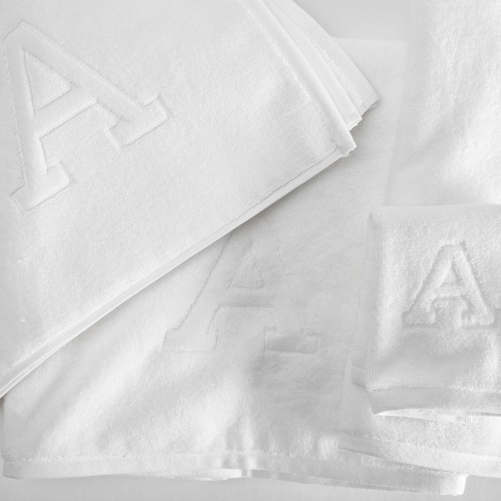 Auberge Monogrammed Hand Towel, Set of 4 3 Auberge Monogrammed Hand Towel, Set of 4