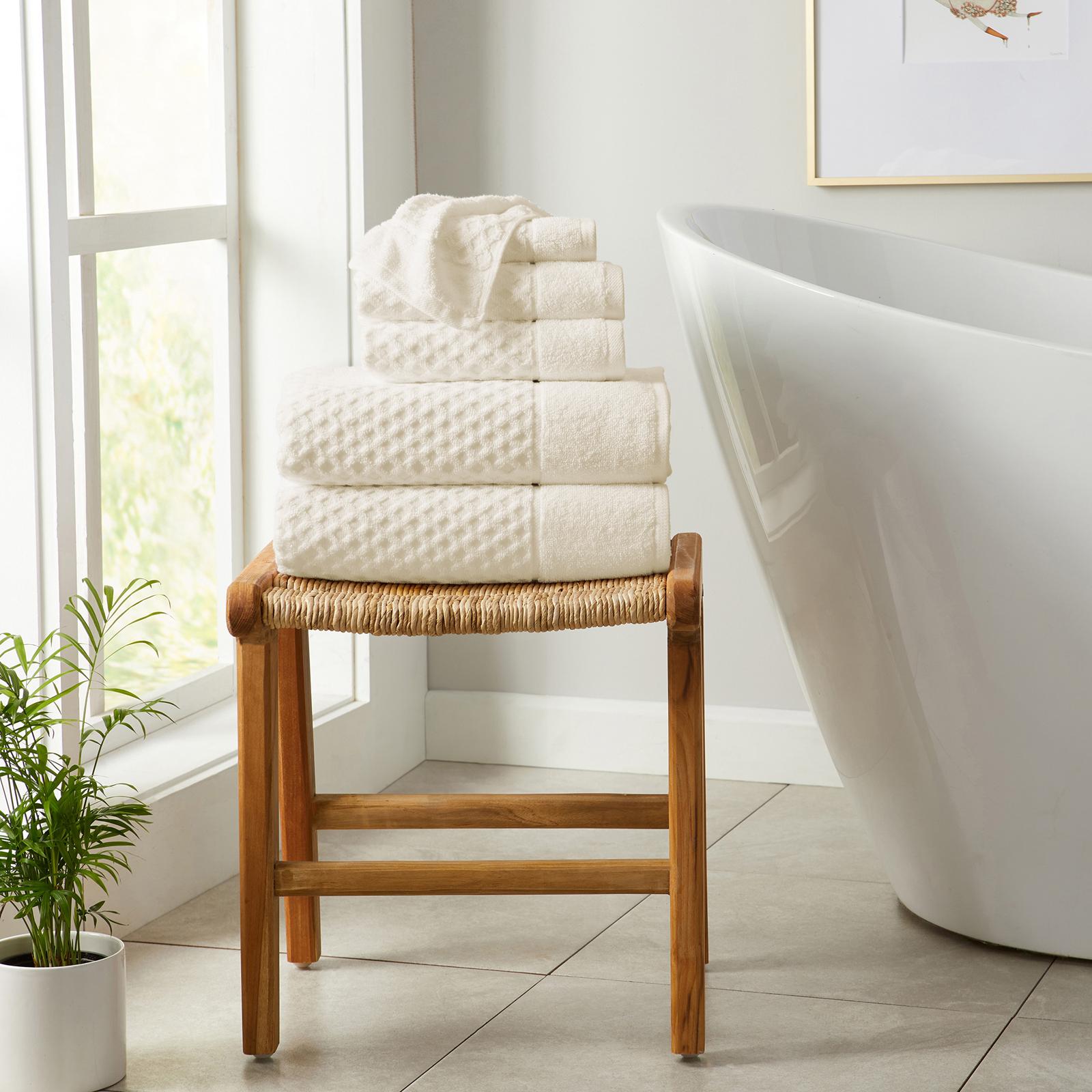 Grayson 6-Piece Cotton Bath Towel Set 8 Grayson 6-Piece Cotton Bath Towel Set