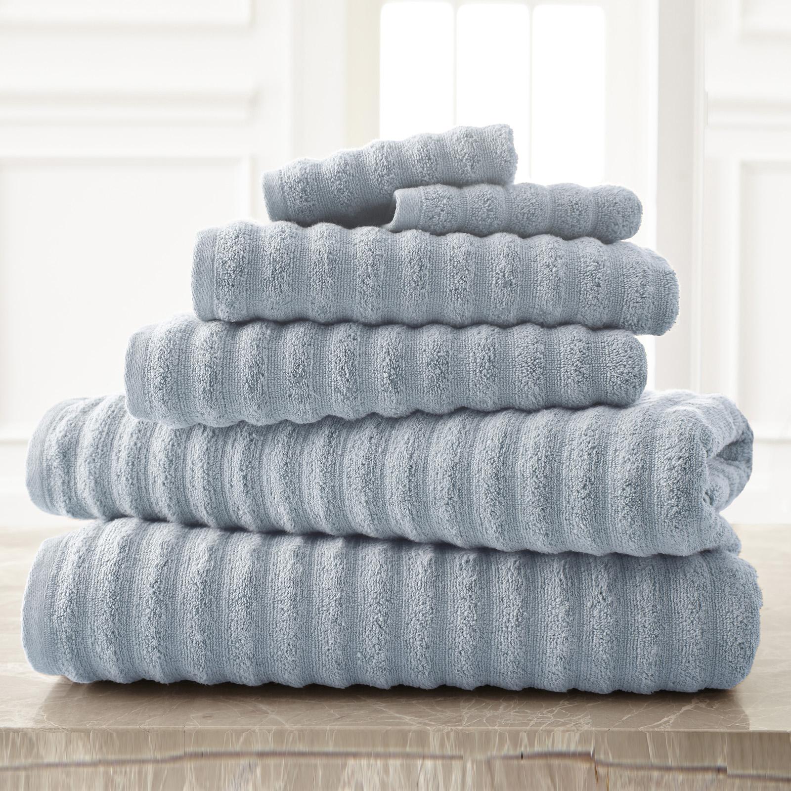 Wavy Luxury Spa 6-Piece Towel Set 1 Wavy Luxury Spa 6-Piece Towel Set