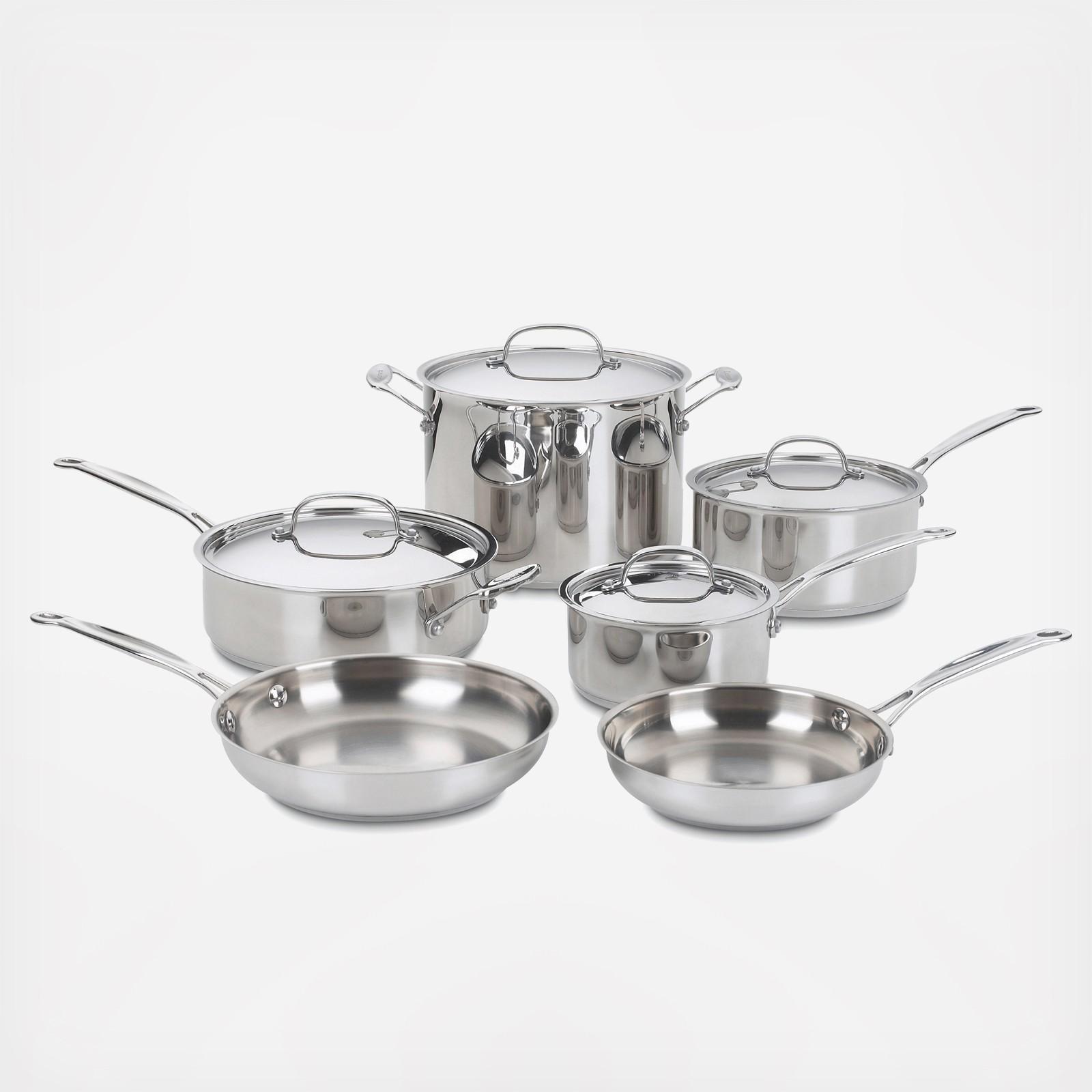 Chef's Classic 10-Piece Cookware Set 77-10P1 2 Chef's Classic 10-Piece Cookware Set 77-10P1