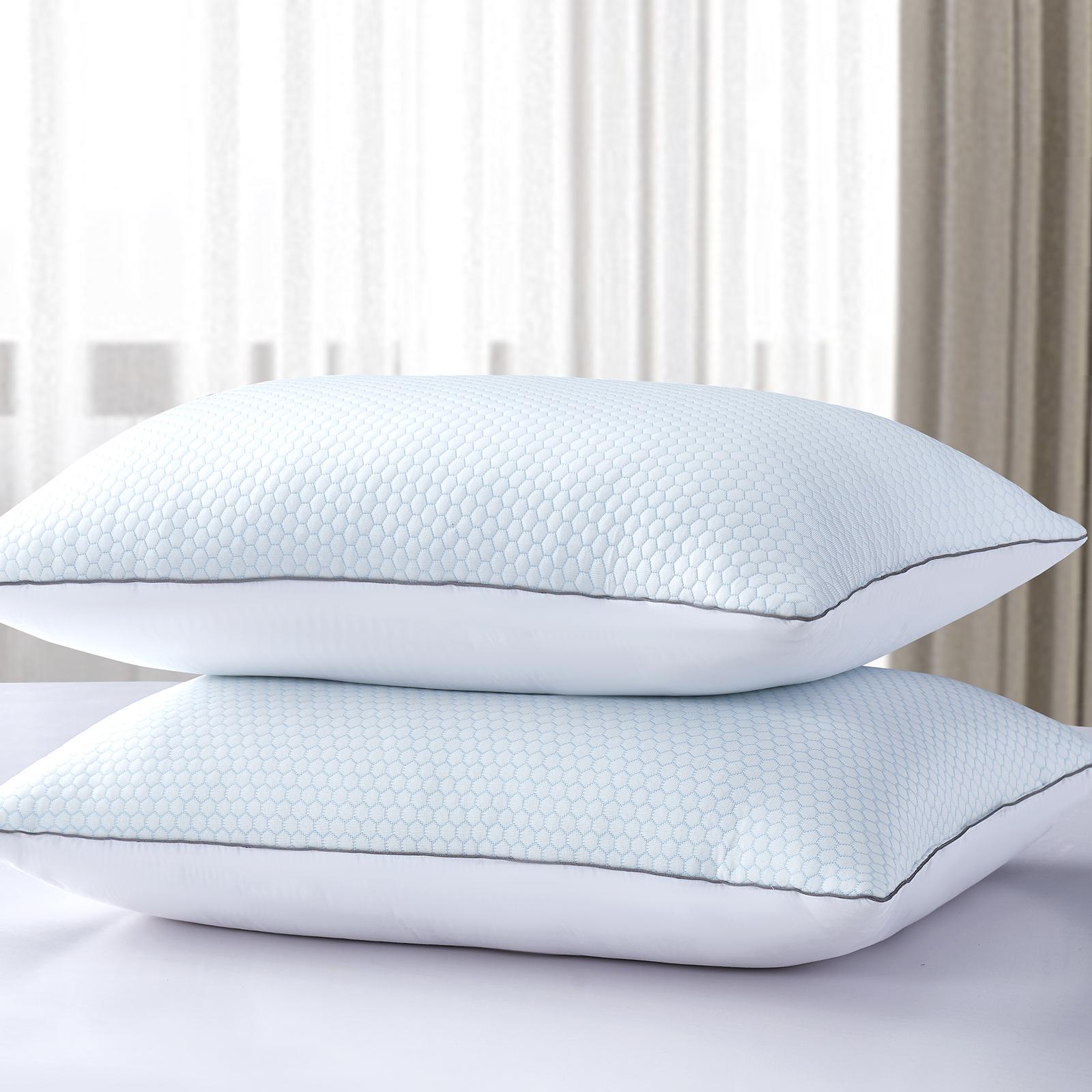 Summer and Winter Goose Feather Bed Pillow, Set of 2 10 Summer and Winter Goose Feather Bed Pillow, Set of 2