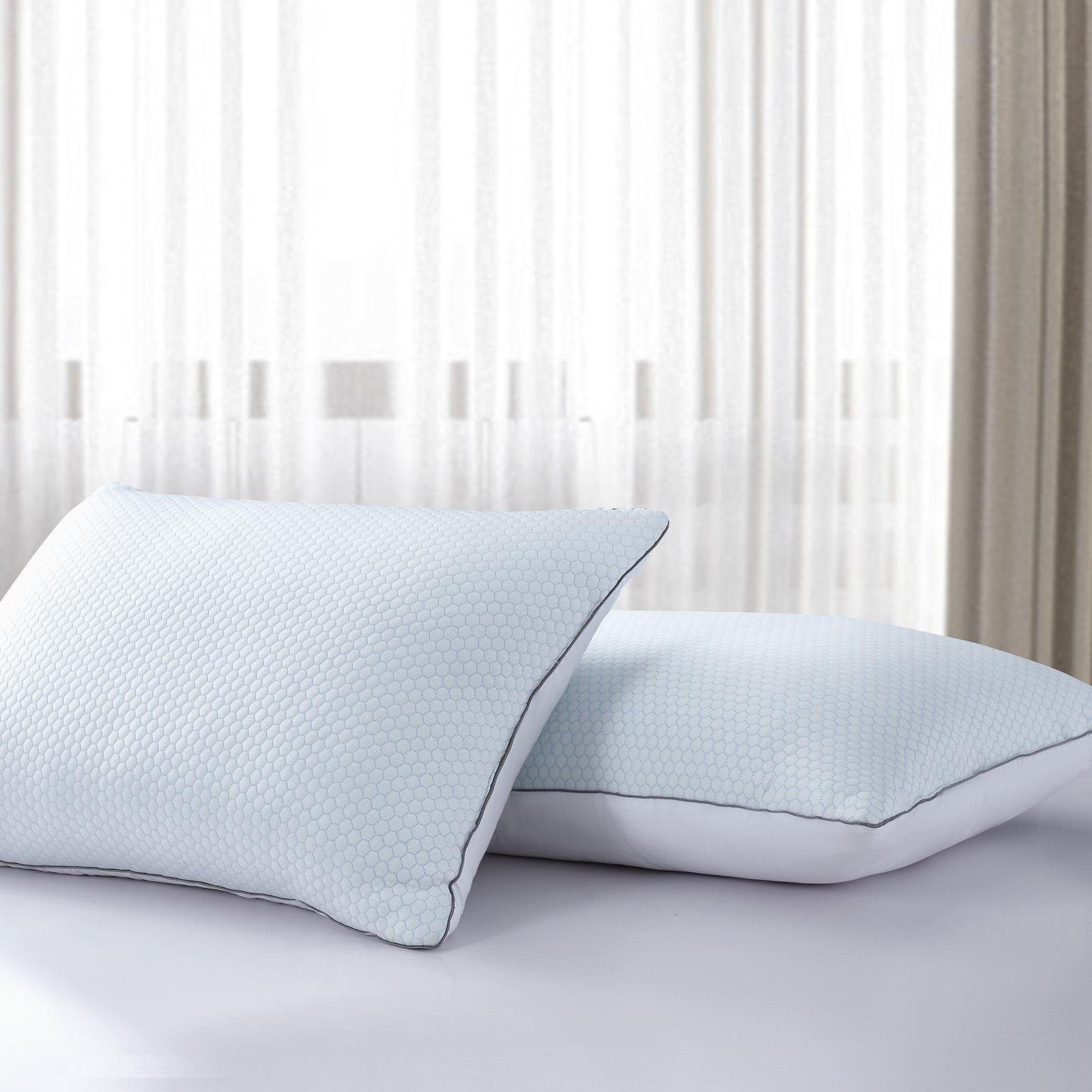 Summer and Winter Goose Feather Bed Pillow, Set of 2 2 Summer and Winter Goose Feather Bed Pillow, Set of 2
