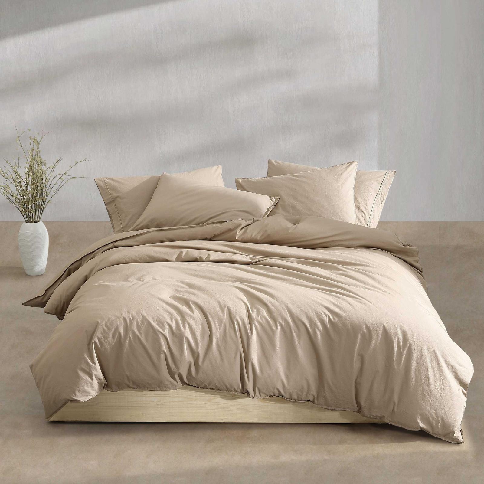 Washed Percale 3-Piece Duvet Set 2 Washed Percale 3-Piece Duvet Set