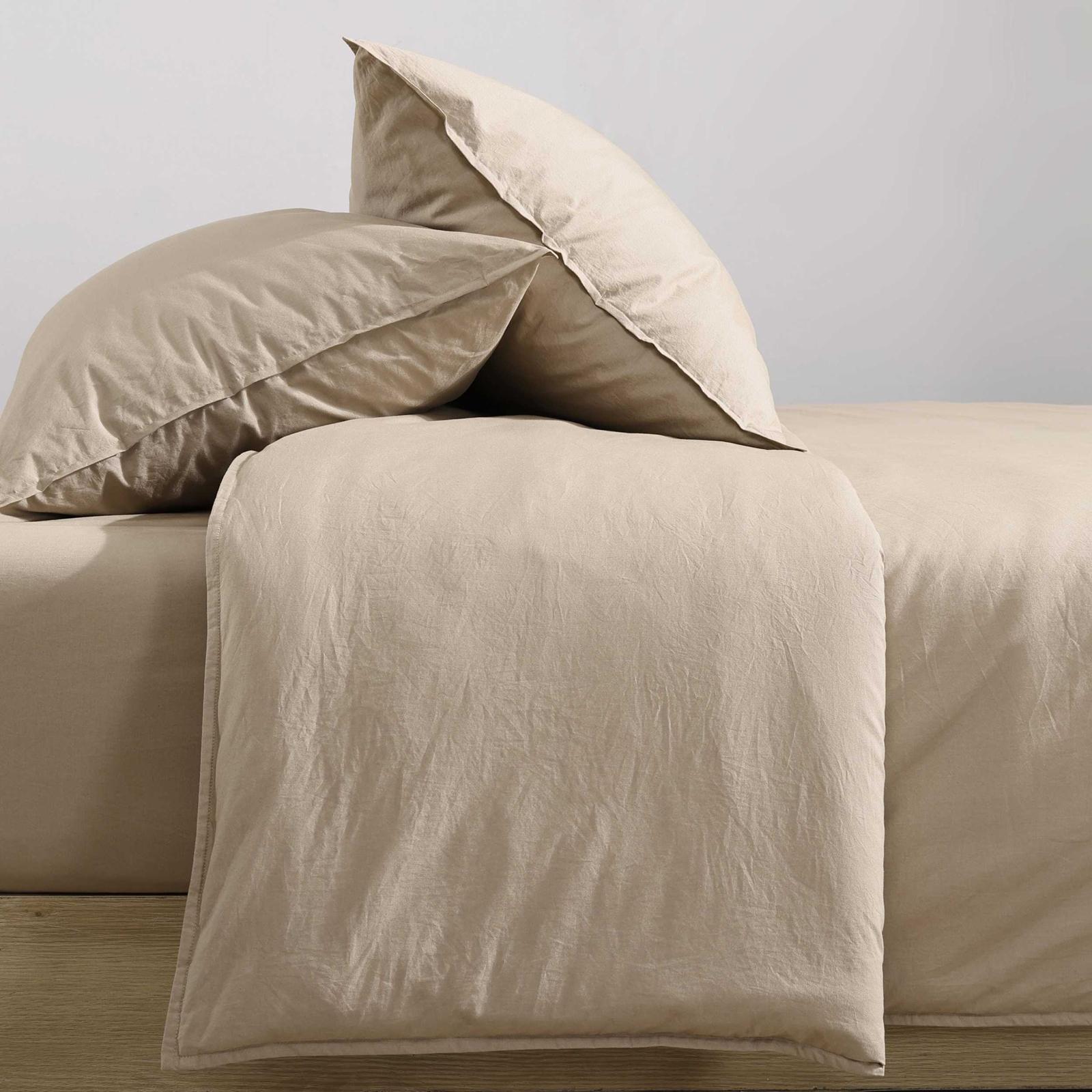 Washed Percale 3-Piece Duvet Set 3 Washed Percale 3-Piece Duvet Set