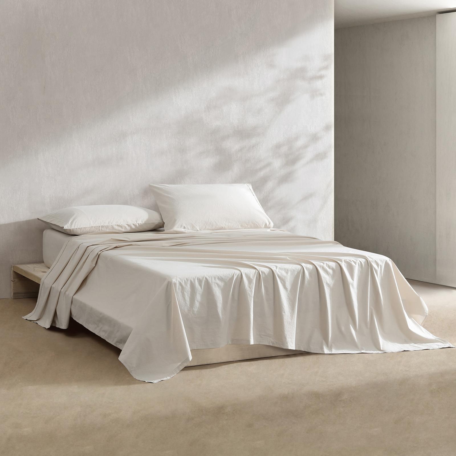 Washed Percale 4-Piece Sheet Set