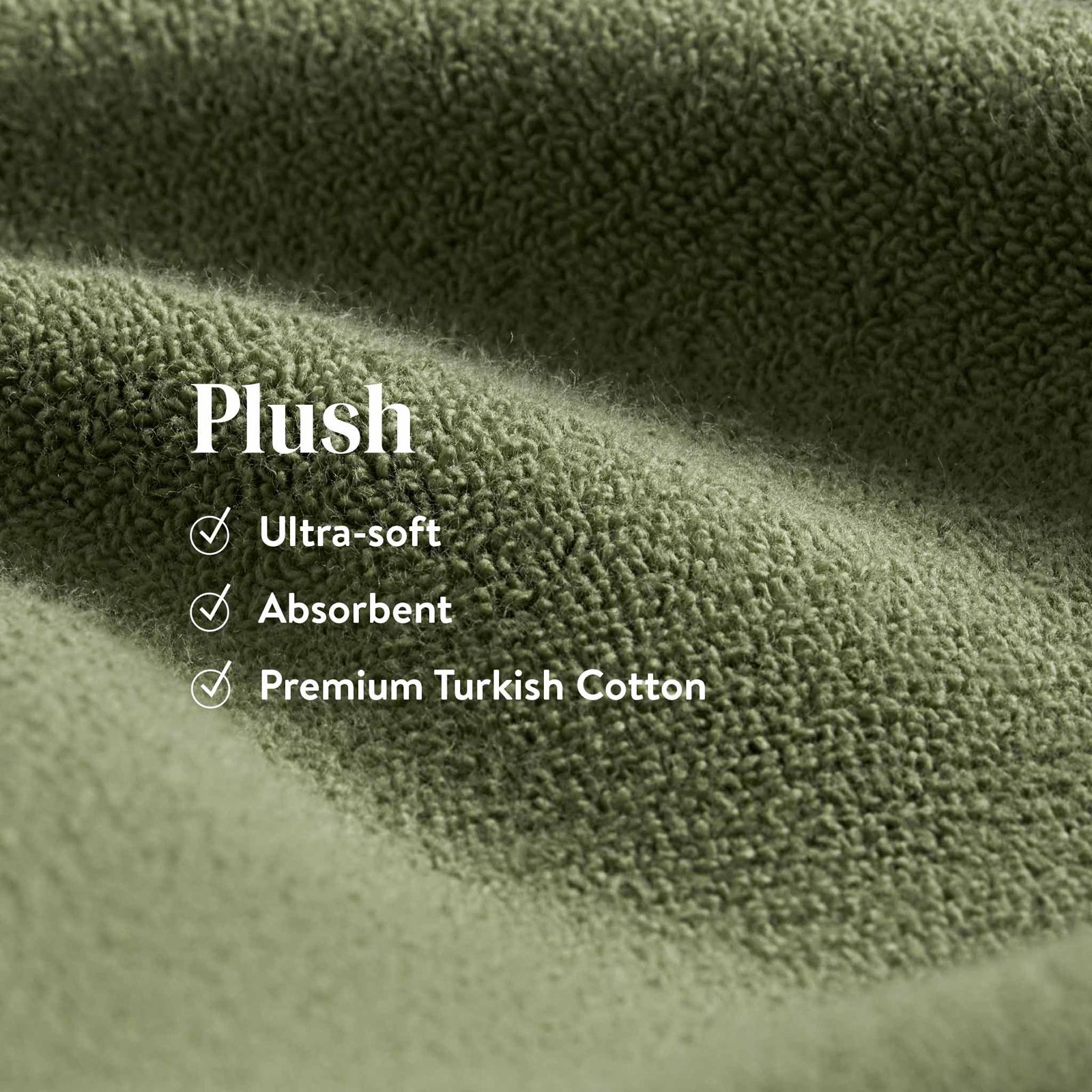 Plush Turkish Cotton Bath Towel, Set of 2 4 Plush Turkish Cotton Bath Towel, Set of 2