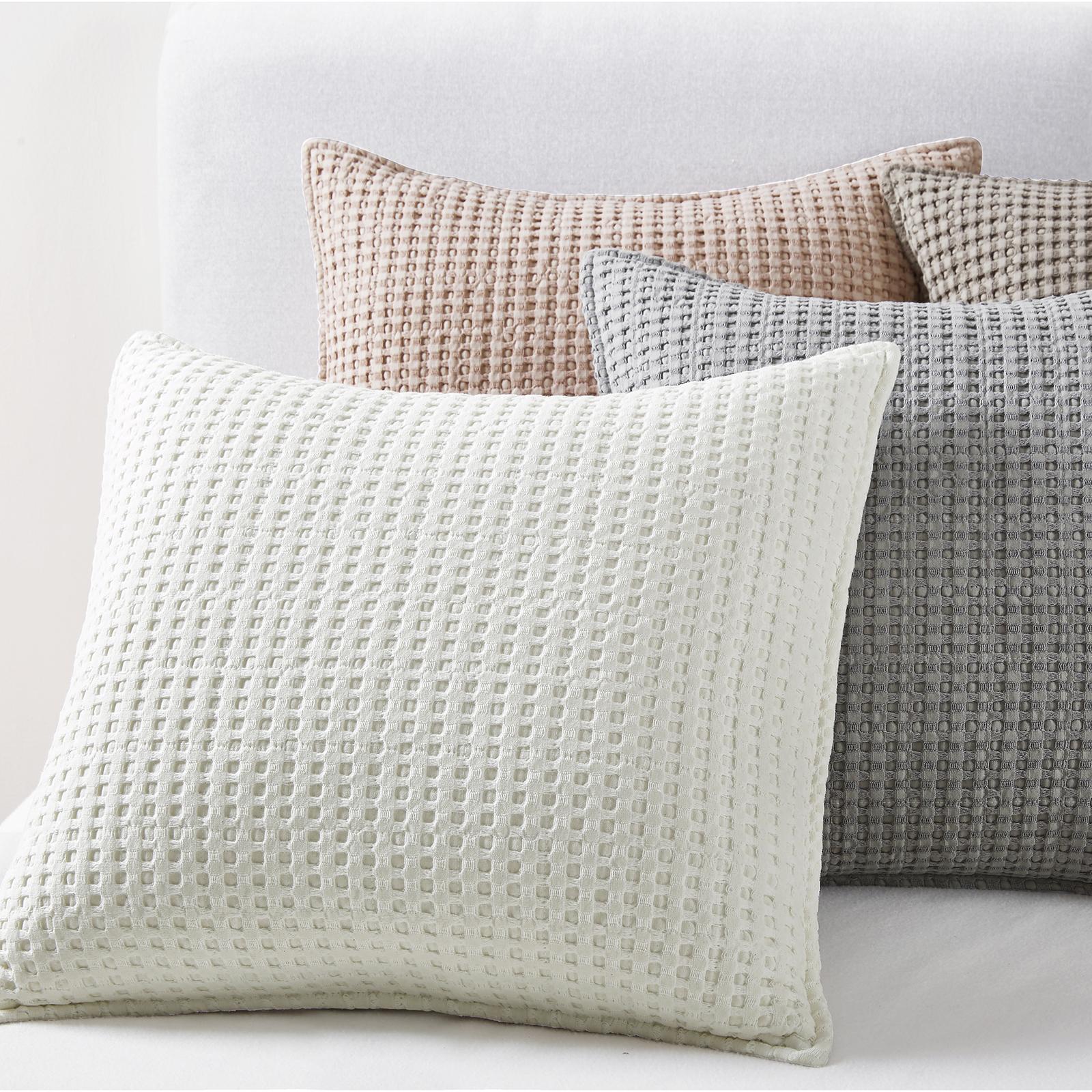 Mills Waffle Square Throw Pillow 6 Mills Waffle Square Throw Pillow