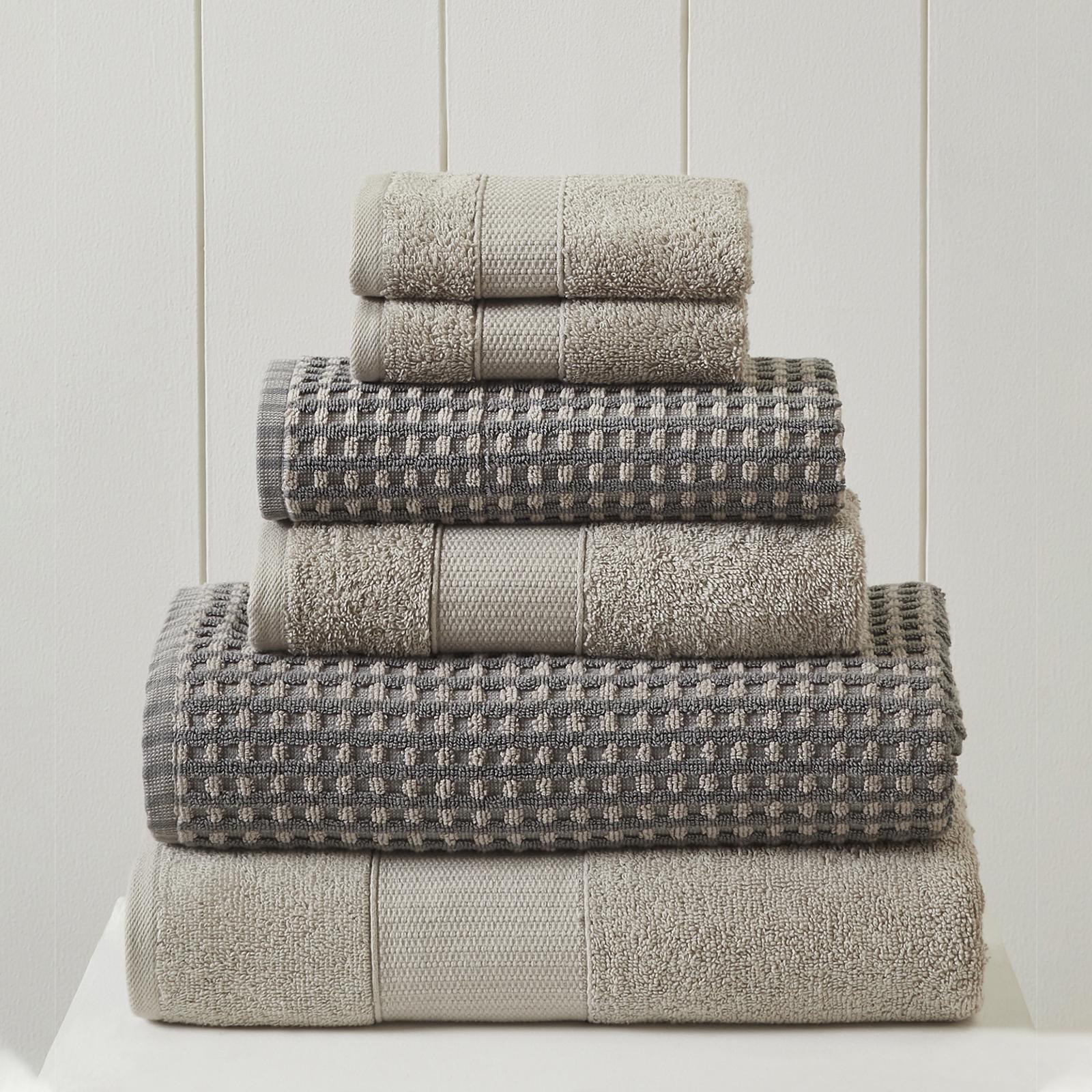 Cobblestone 6-Piece Yarn Dyed Jacquard Towel Set 15 Cobblestone 6-Piece Yarn Dyed Jacquard Towel Set