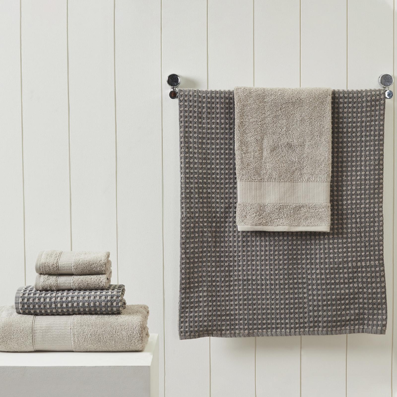 Cobblestone 6-Piece Yarn Dyed Jacquard Towel Set 2 Cobblestone 6-Piece Yarn Dyed Jacquard Towel Set