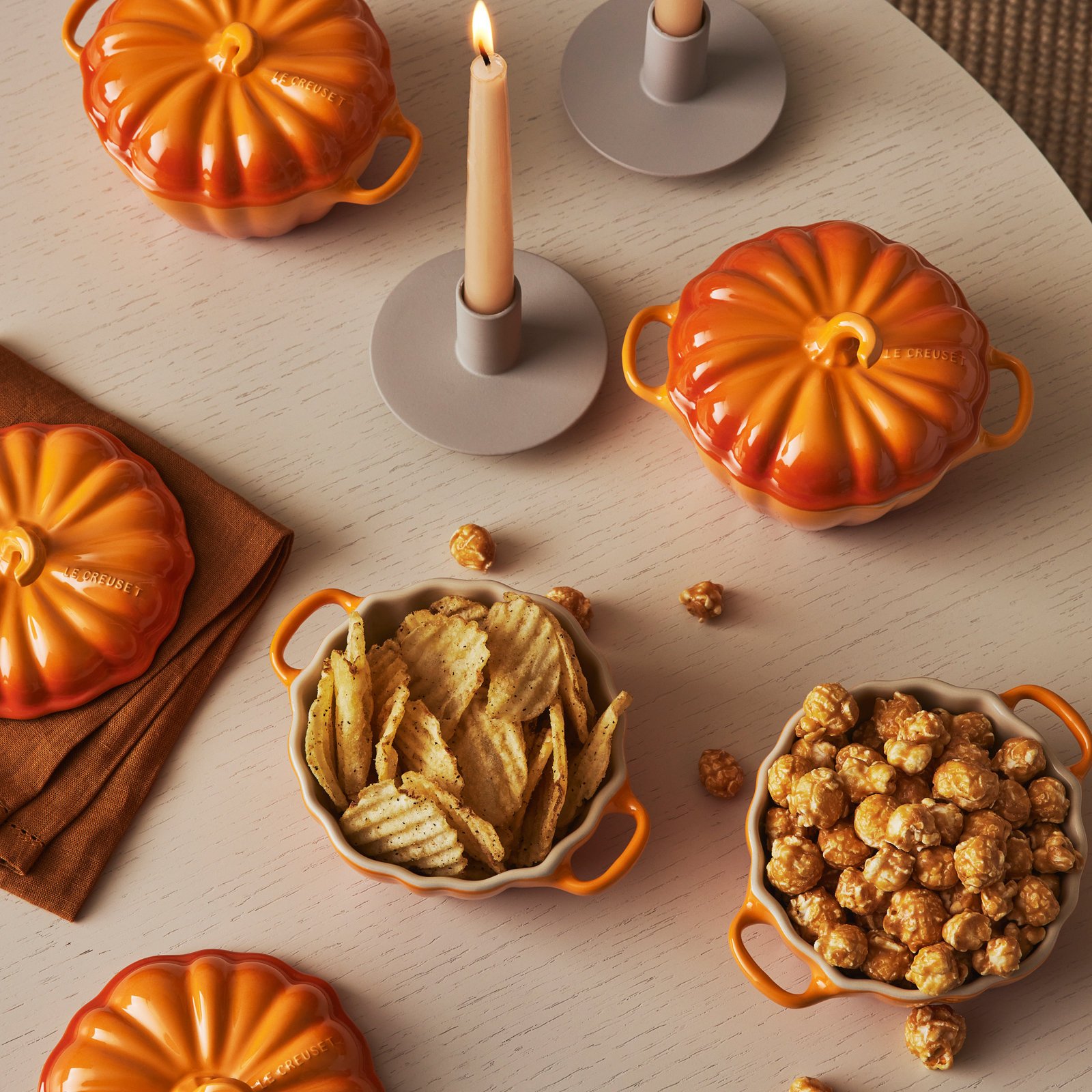 Pumpkin Figural Petite Cocotte 3 Pumpkin Figural Petite Cocotte