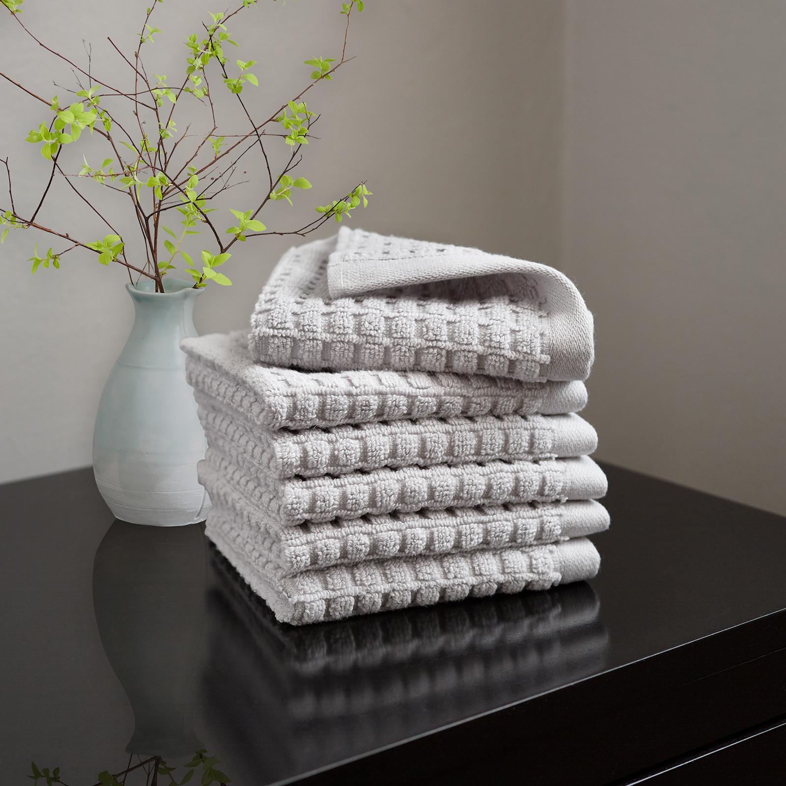 Quick Dry Washcloth, Set of 6 1 Quick Dry Washcloth, Set of 6