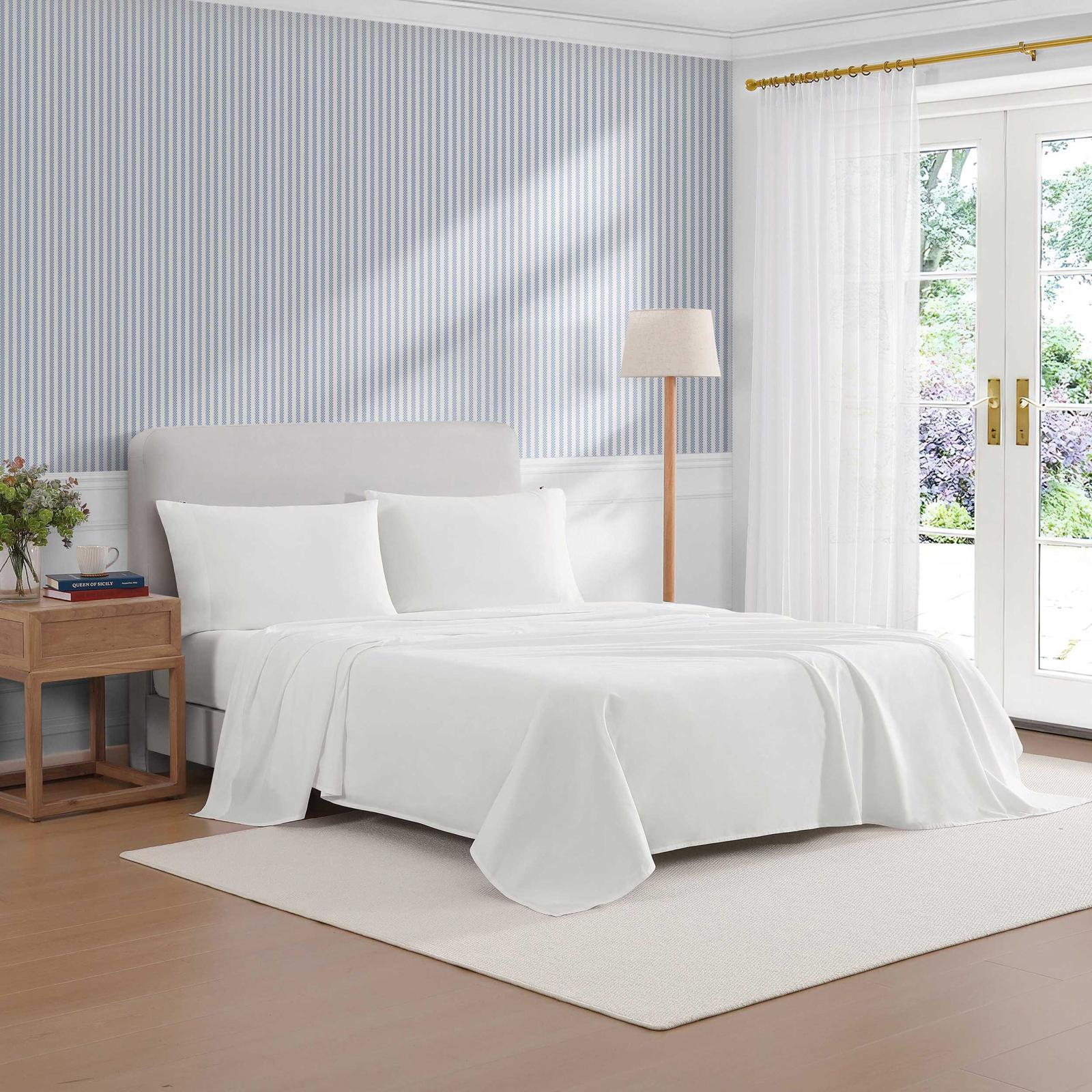Th Performance Cooling Cotton Percale 4-Piece Sheet Set 1 Th Performance Cooling Cotton Percale 4-Piece Sheet Set