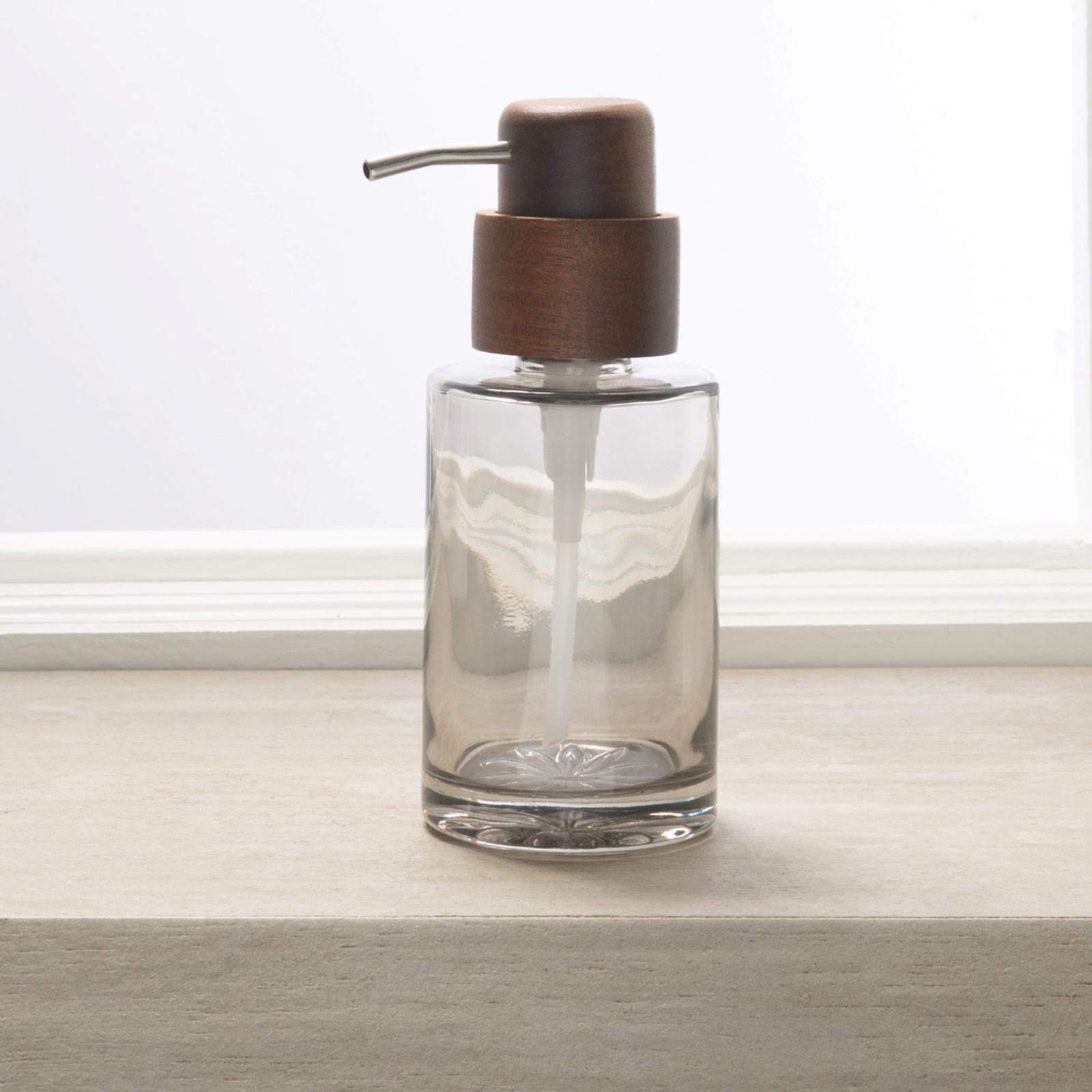 Vaso Glass & Acacia Soap Dispenser 6 Vaso Glass & Acacia Soap Dispenser