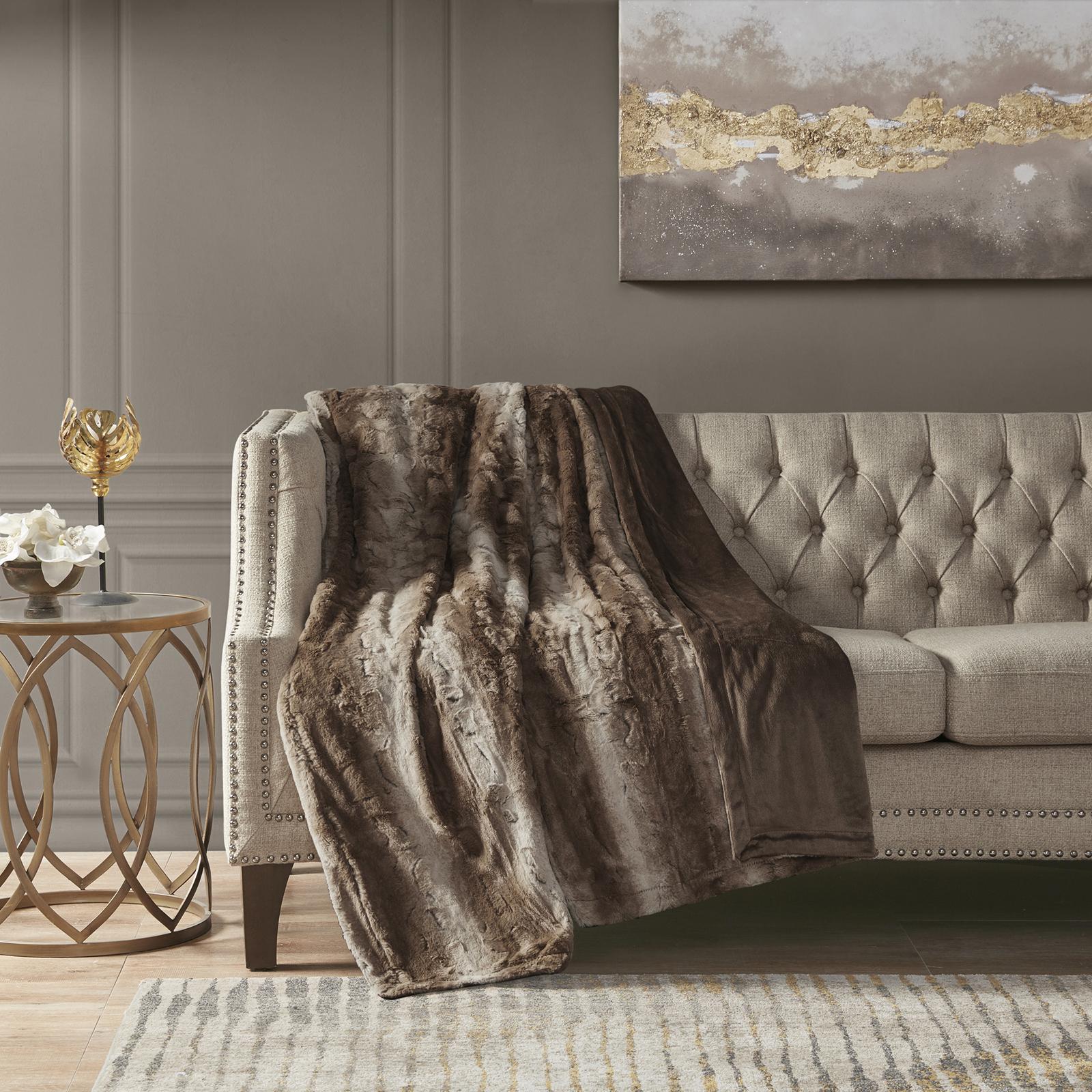 Zuri Oversized Faux Fur Throw